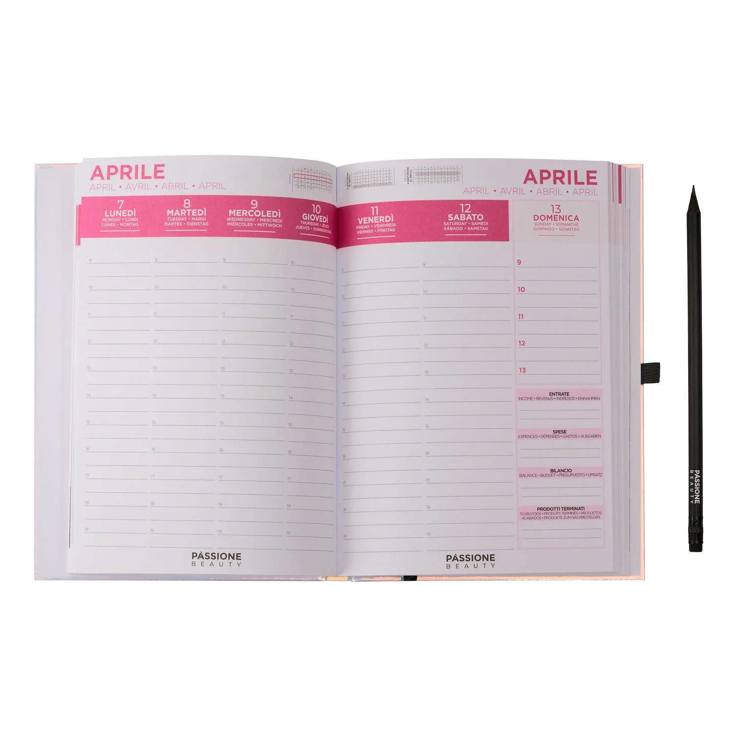 Weekly Planner - 2025 - Agenda semanal 12 meses - 2025 - detalle 1