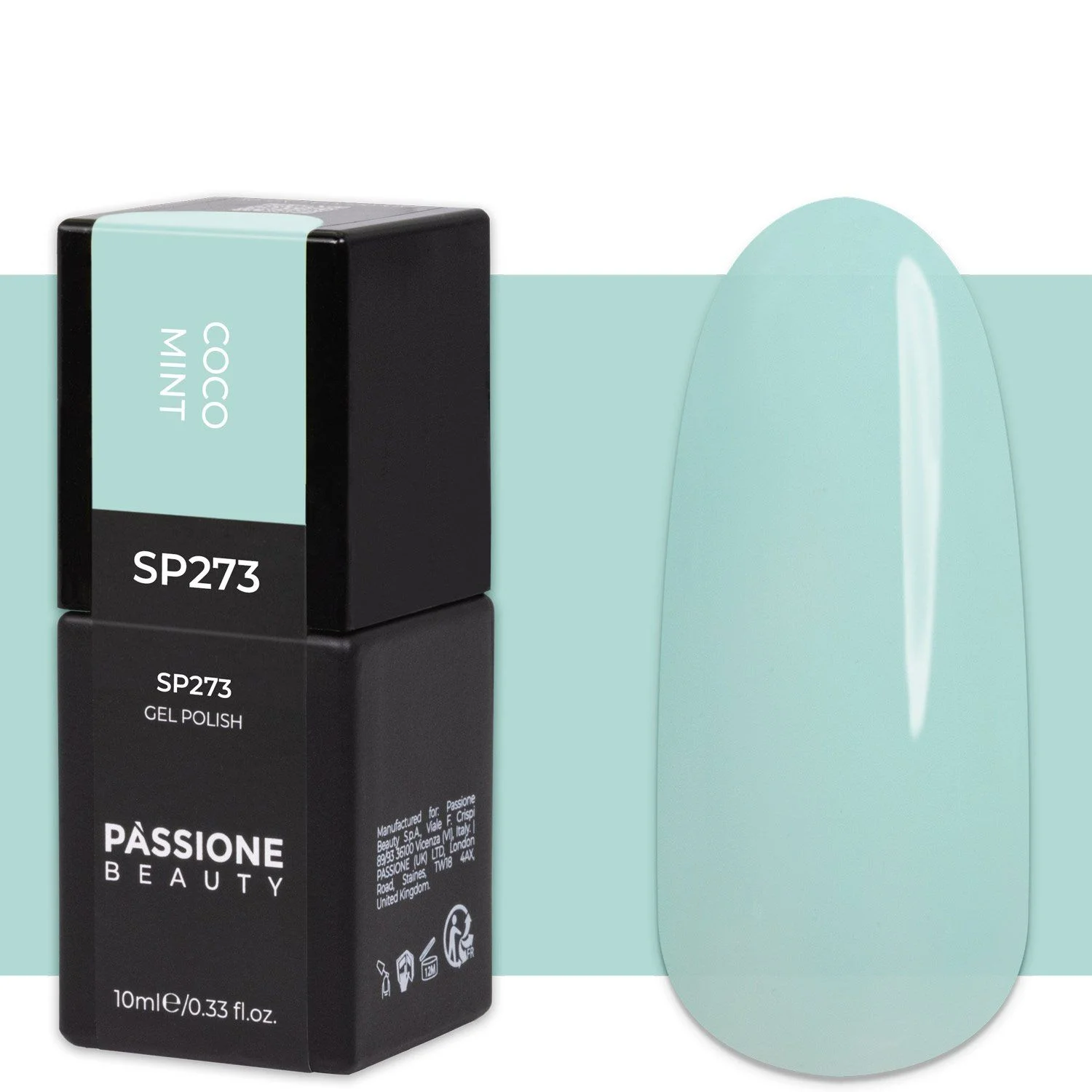 Gel Nail Polish SP273 Coco Mint - Milky mint green gel polish