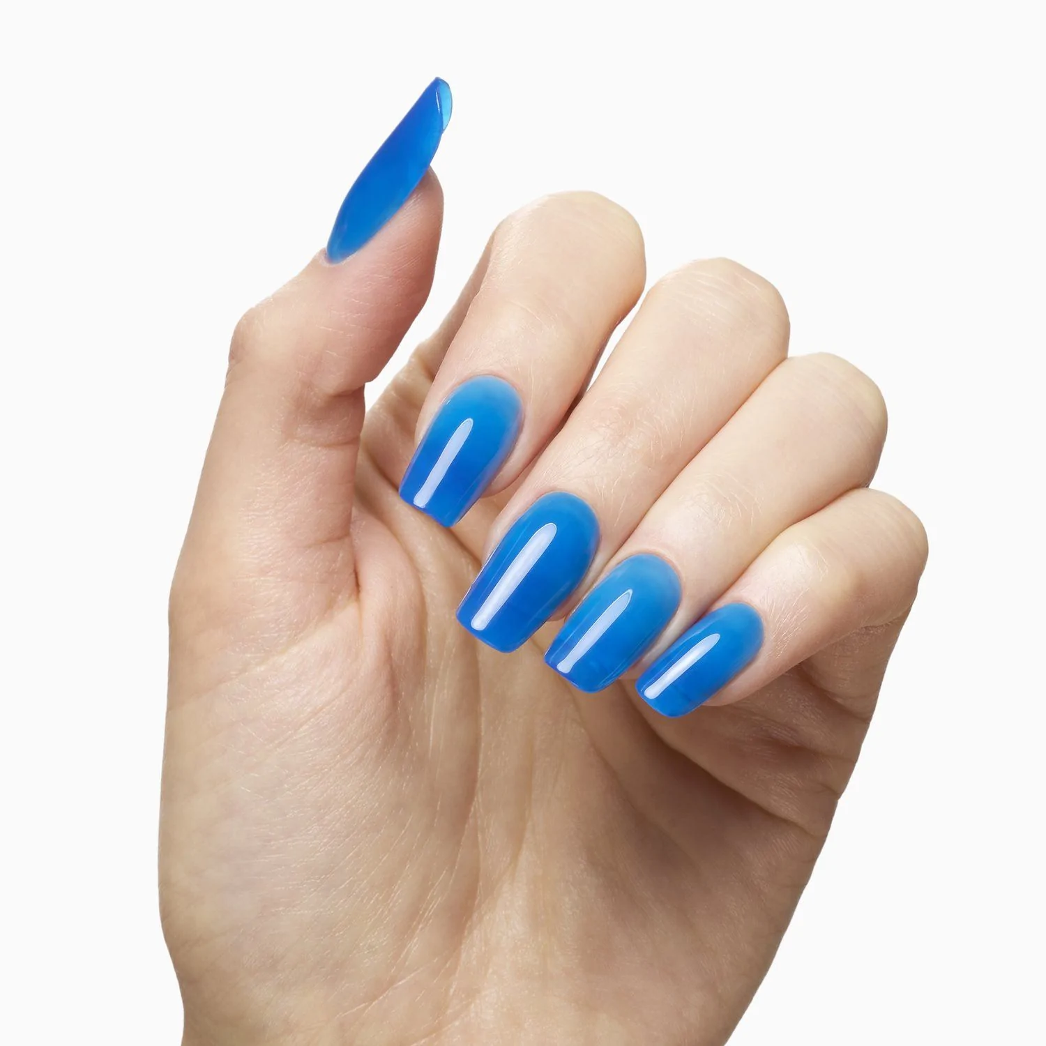 Glass Blue 15 ml - Gel constructor autonivelante azul transparente - detalle 3