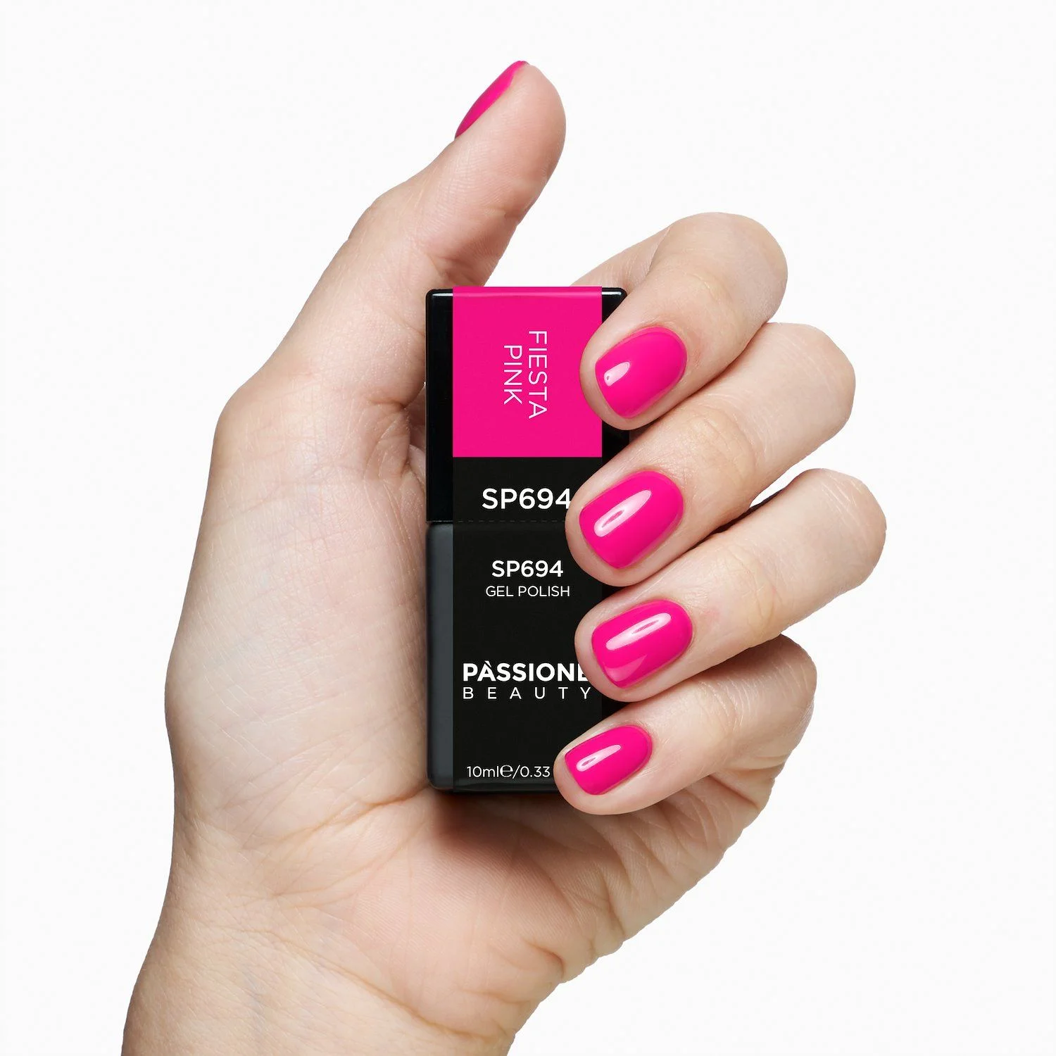 Esmalte semipermanente SP694 Fiesta Pink - Semipermanente fucsia fluo - detalle 2