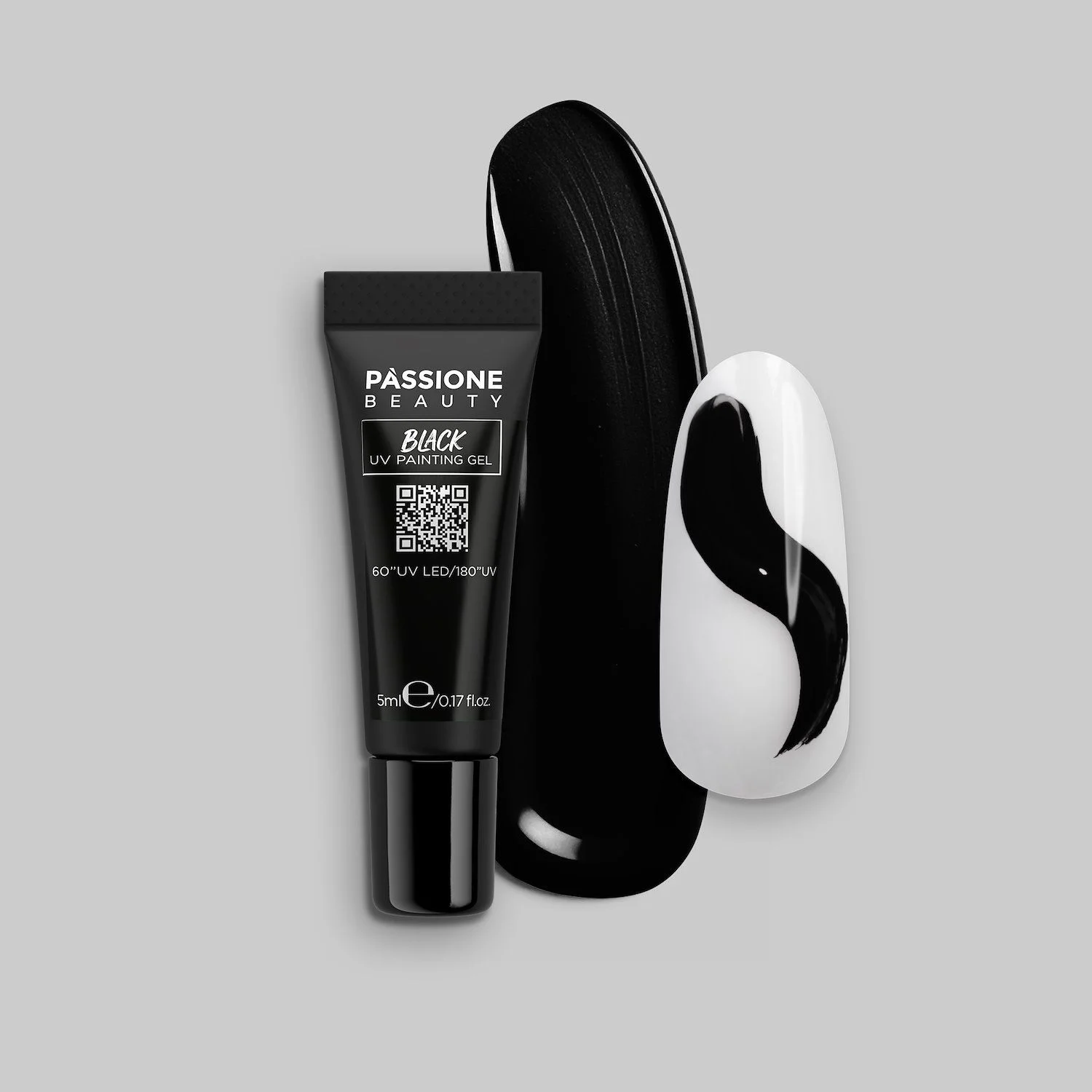 Black UV Painting Gel - Black UV paint gel noir