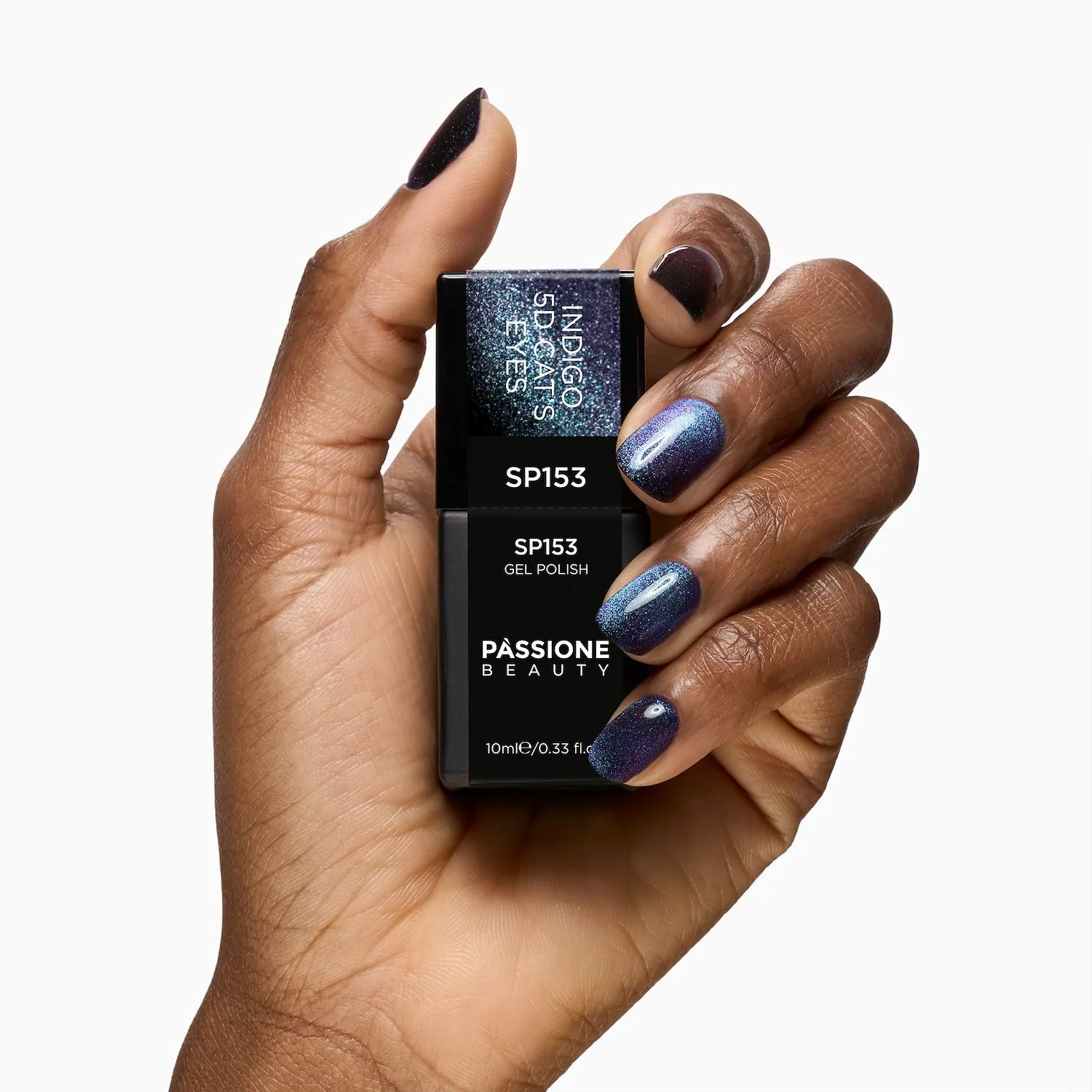UV-Nagellack SP153 Indigo 5D Cat Eye - UV-Nagellack Indigo Cat-Eye-Effekt - Detail 2