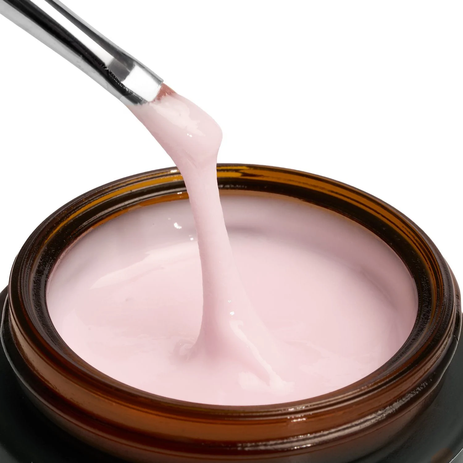 Master Fiber Builder Pink 50ml - Self-Levelling Light Pink Builder Gel With Glass Fibres - detail 2