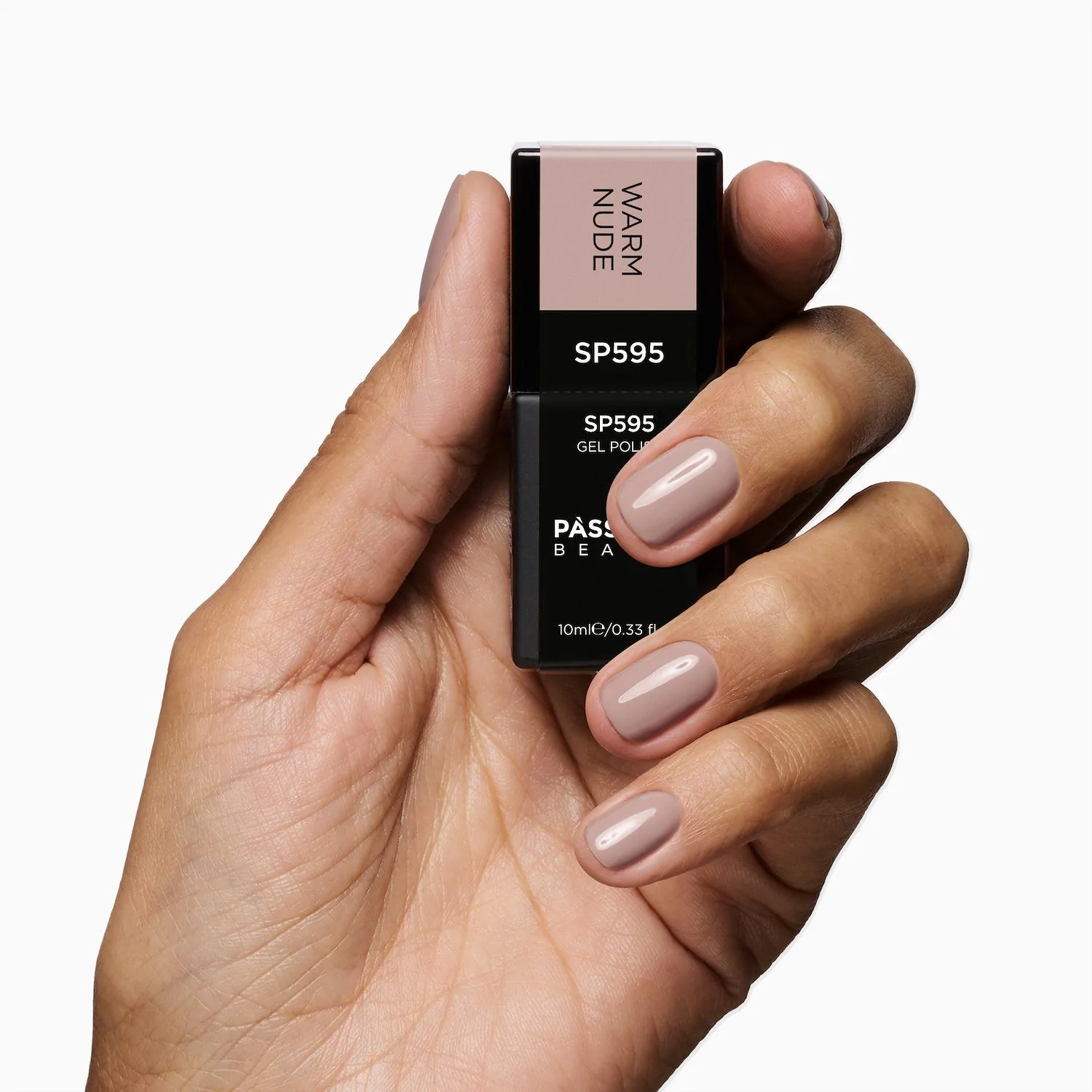 Gel Nail Polish SP595 Warm Nude - Warm Pink Beige Gel Polish - detail 2