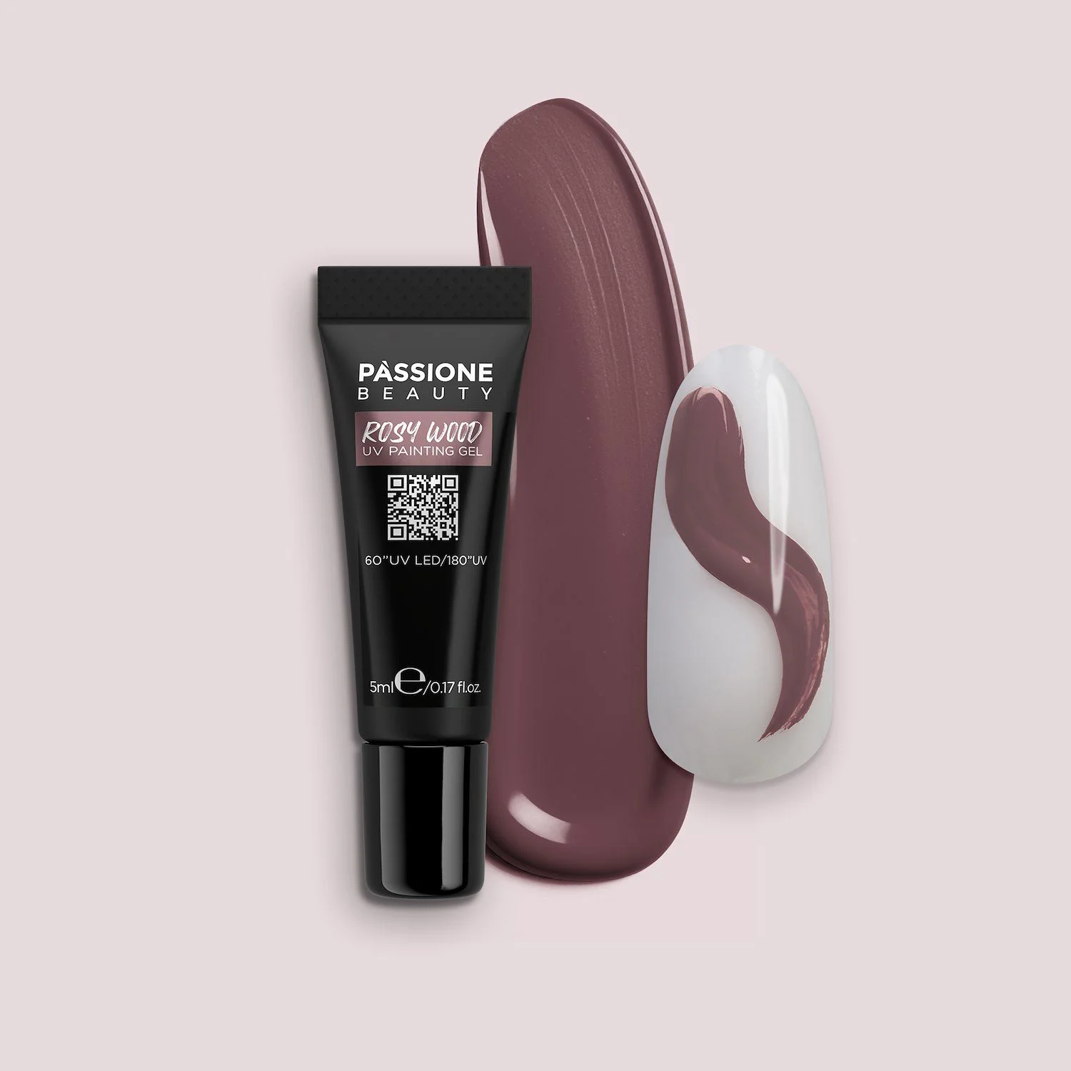 Rosy Wood UV Painting Gel - Rosy Wood UV Gel Paint Mauve Brown