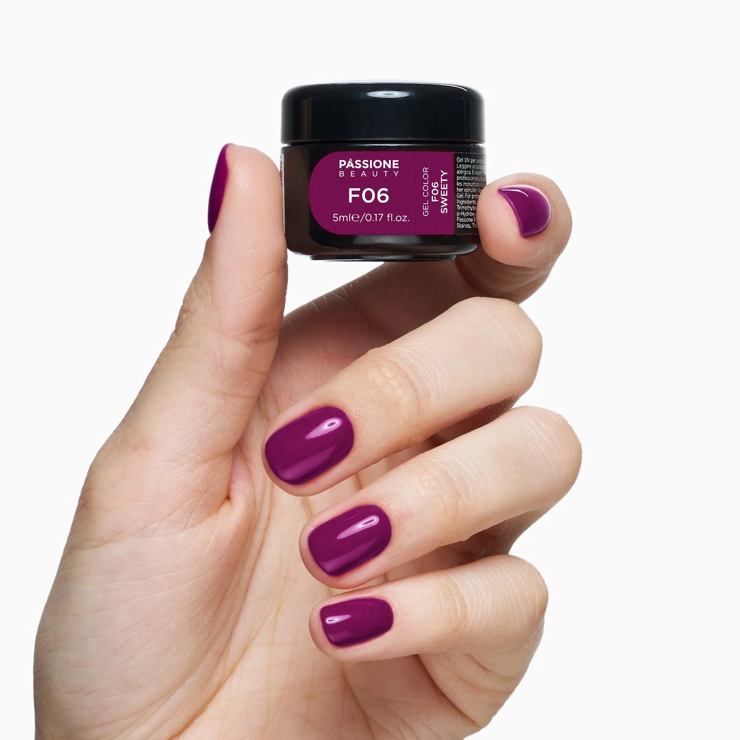 Gel color F06 Sweety - Gel Color autosigillante viola ciclamino - dettaglio 2