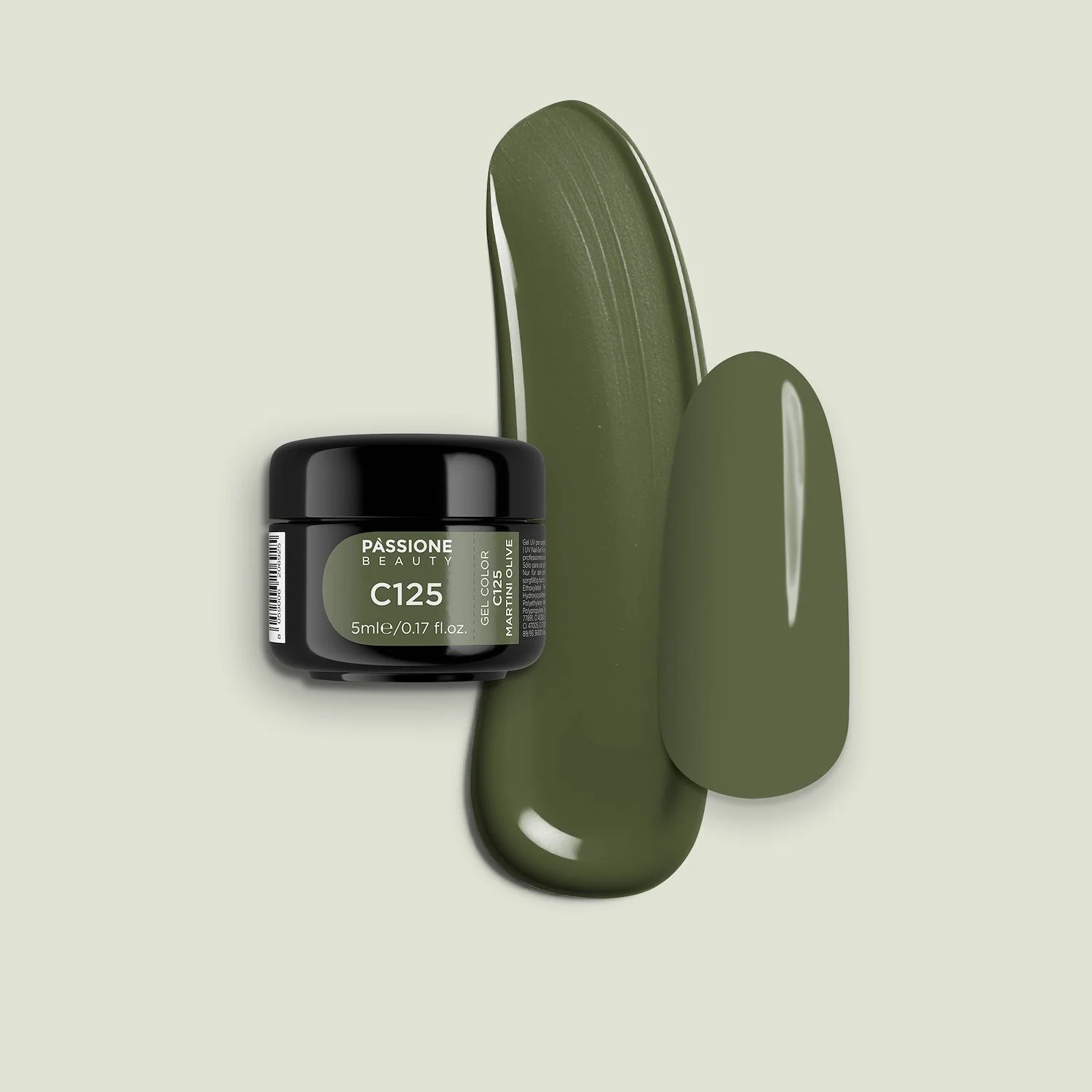 Gel Color C125 Martini Olive - Gel color verde oliva 