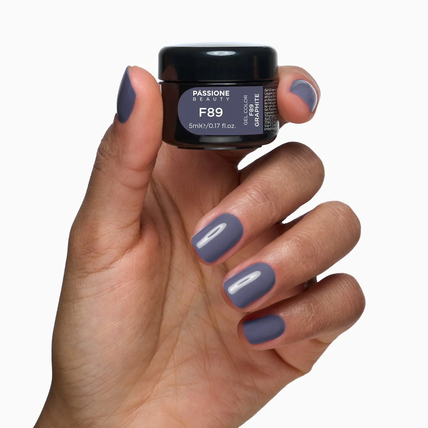 Gel Color F89 Graphite - Gel color gris oscuro autosellante  - detalle 2