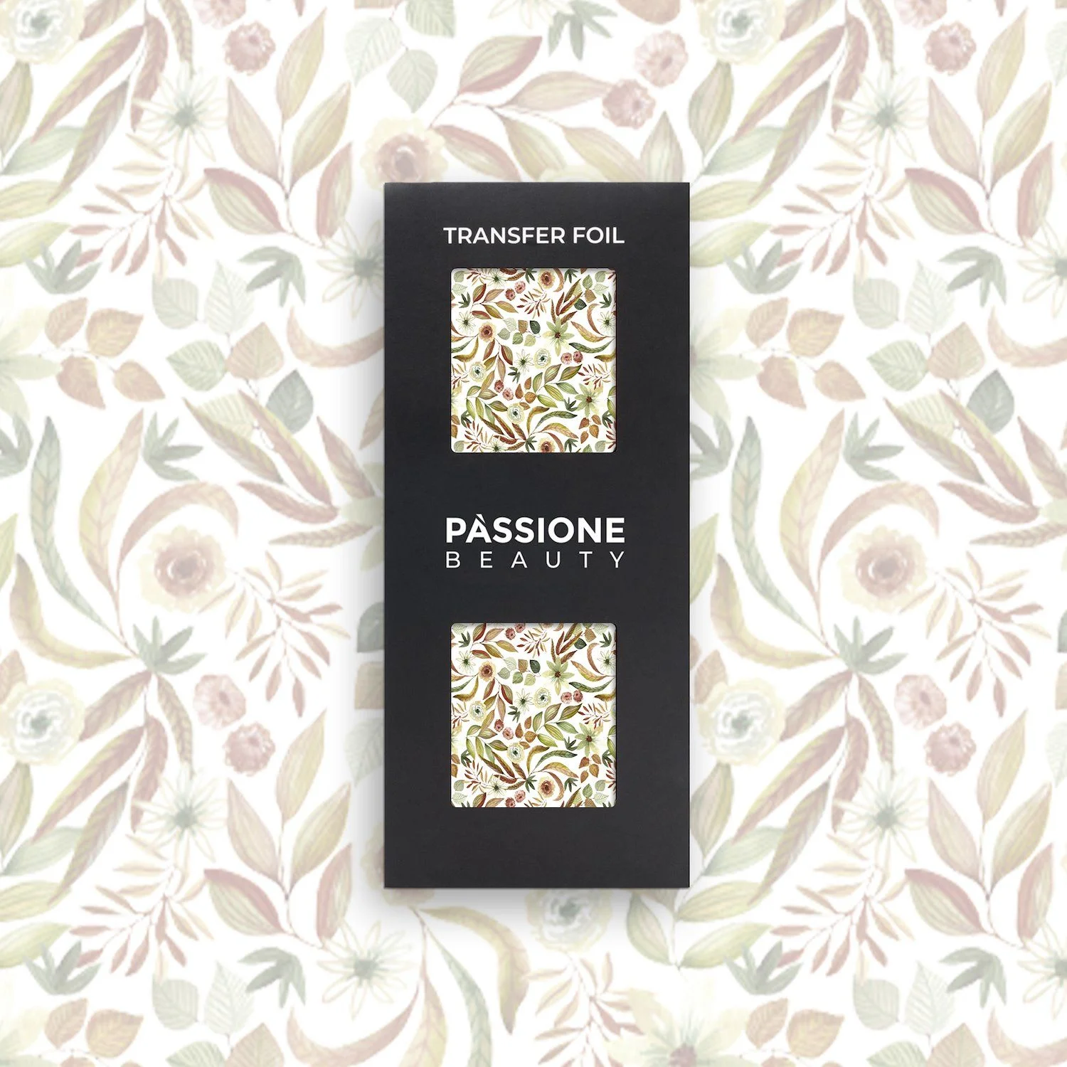 September - Transfer Foil - Transfer Foil for nail art, olive green leaves