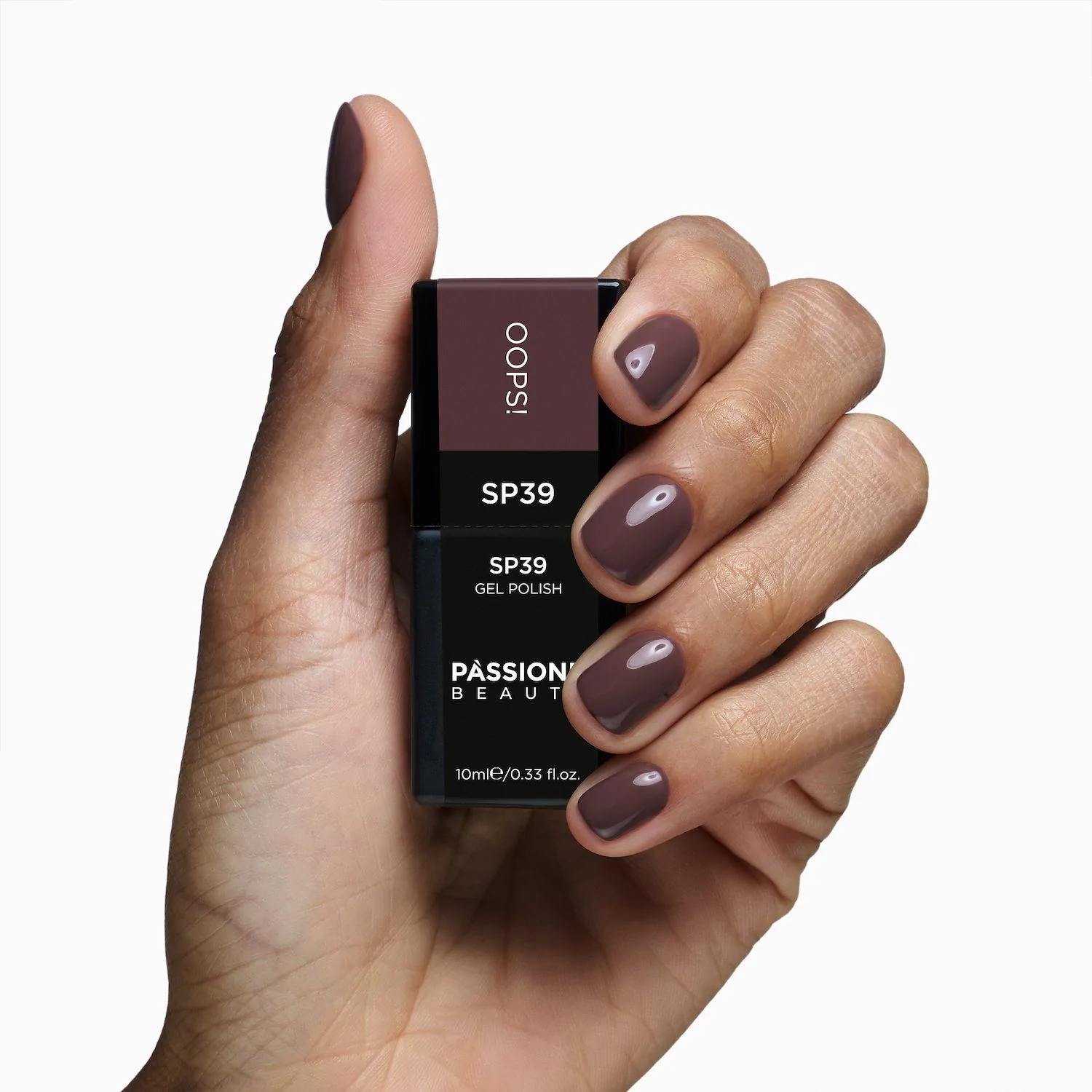 Vernis semi-permanent VS39 Oops! - Vernis semi-permanent marron aux reflets violets - détail 3