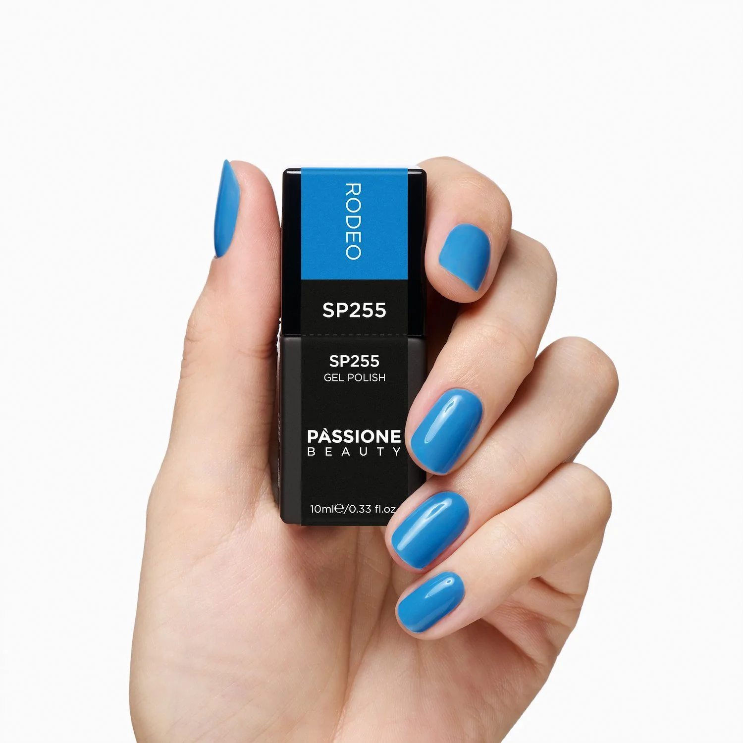 Vernis semi-permanent VS255 Rodeo - Vernis semi-permanent bleu intense très frais - détail 2
