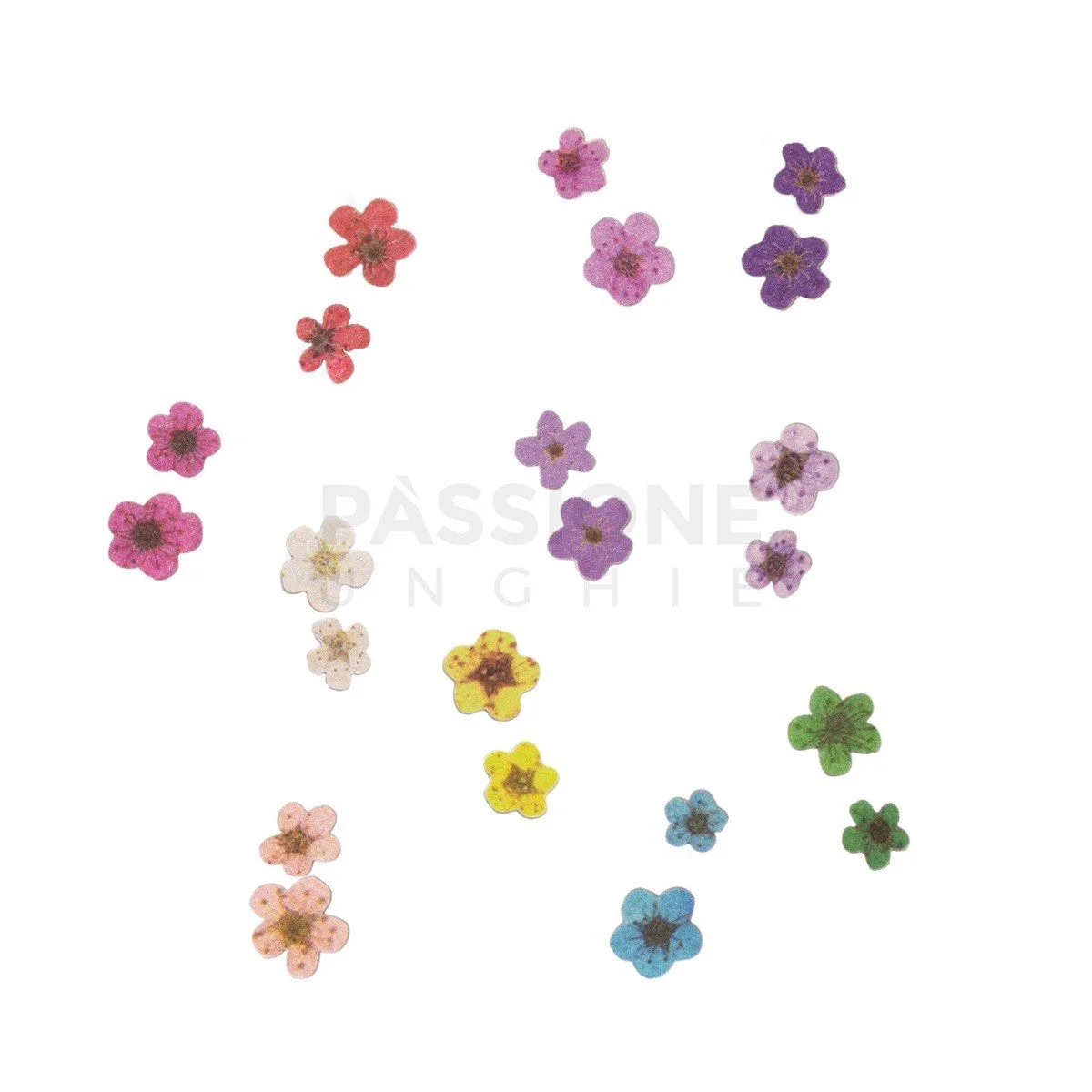 Spring Flowers - Paper flowers for nail art - detail 1