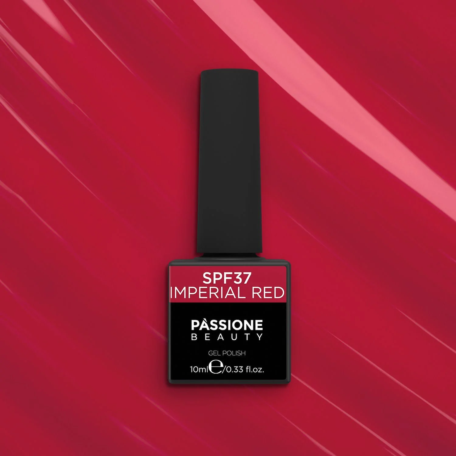 UV Nagellack SNF37 Imperial Red - UV Nagellack in intensivem Rot - Detail 2