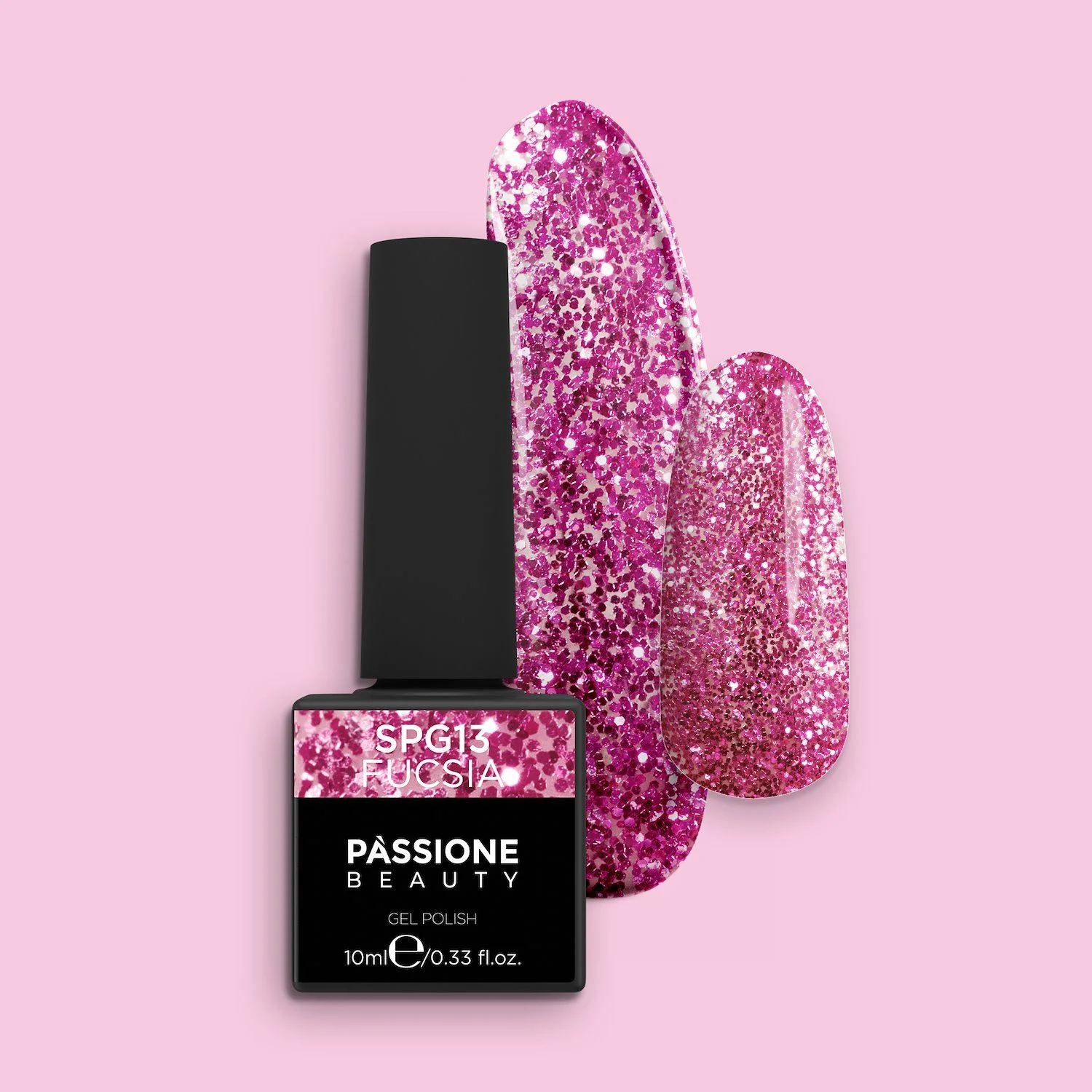 Esmalte Semipermanente EPG13 Fucsia - Esmalte semipermanente EPG13 Fucsia, fucsia con microbrillos