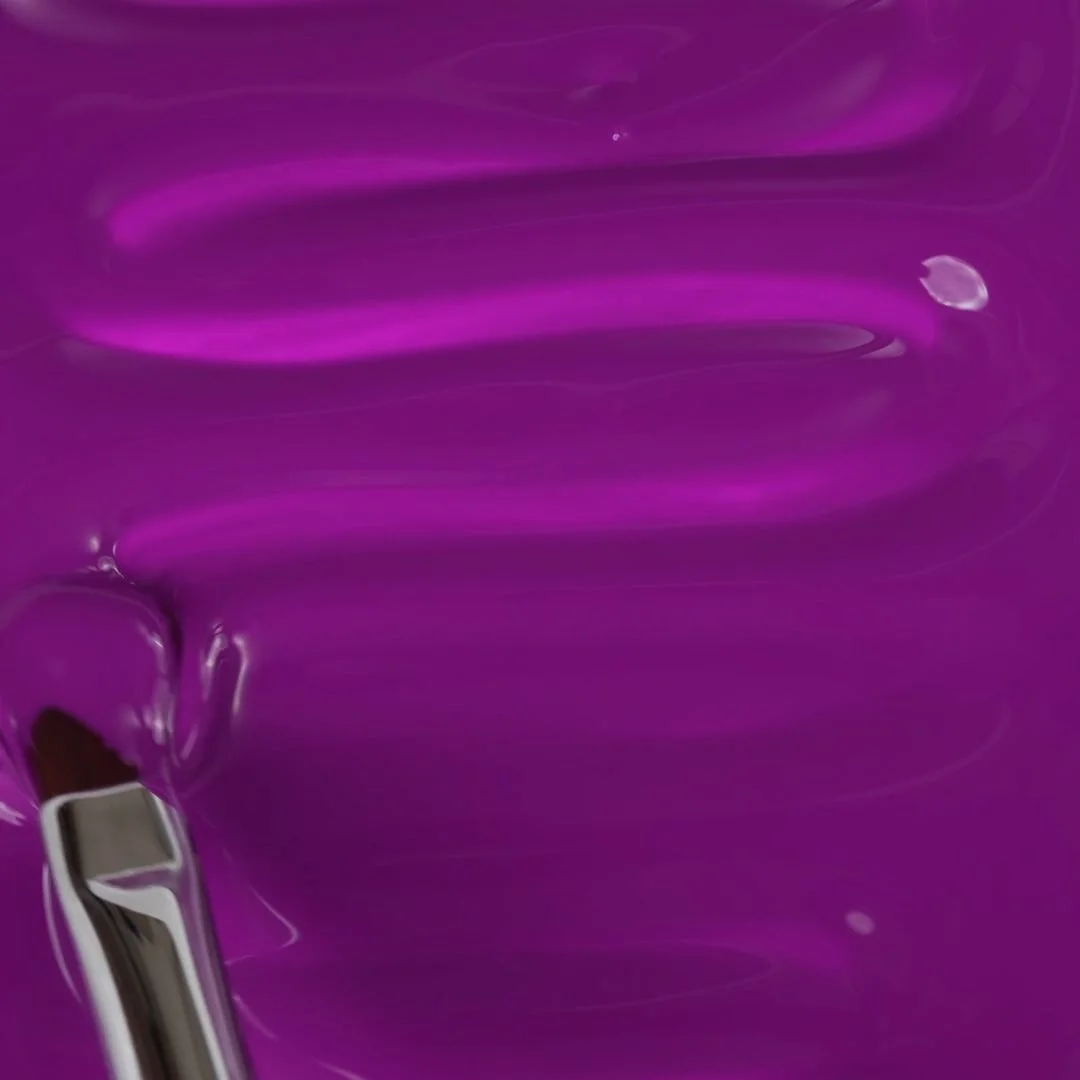 Application of Gel color F78 Purple Rain