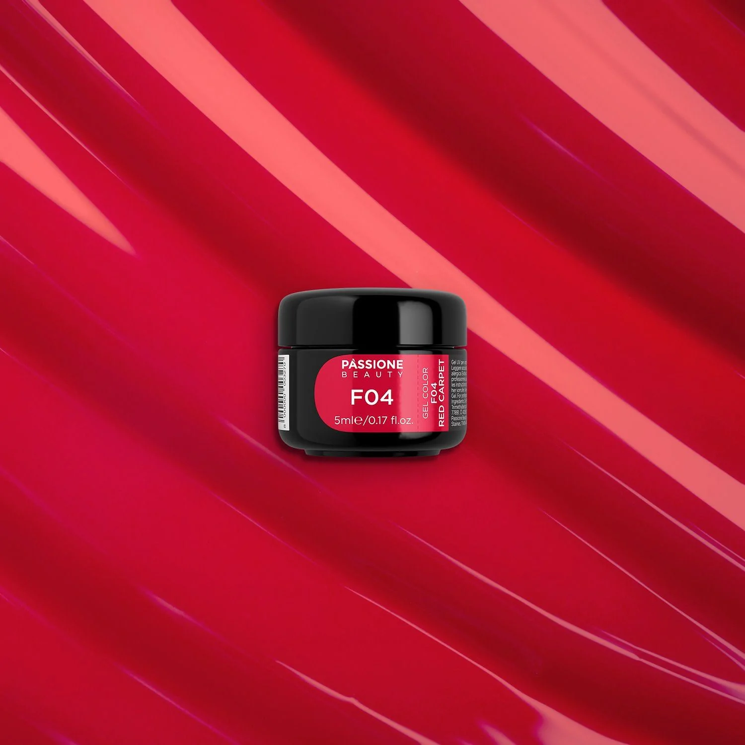 Gel colour F04 Red Carpet - Bright RedSelf-sealing UV Gel Colour - detail 2