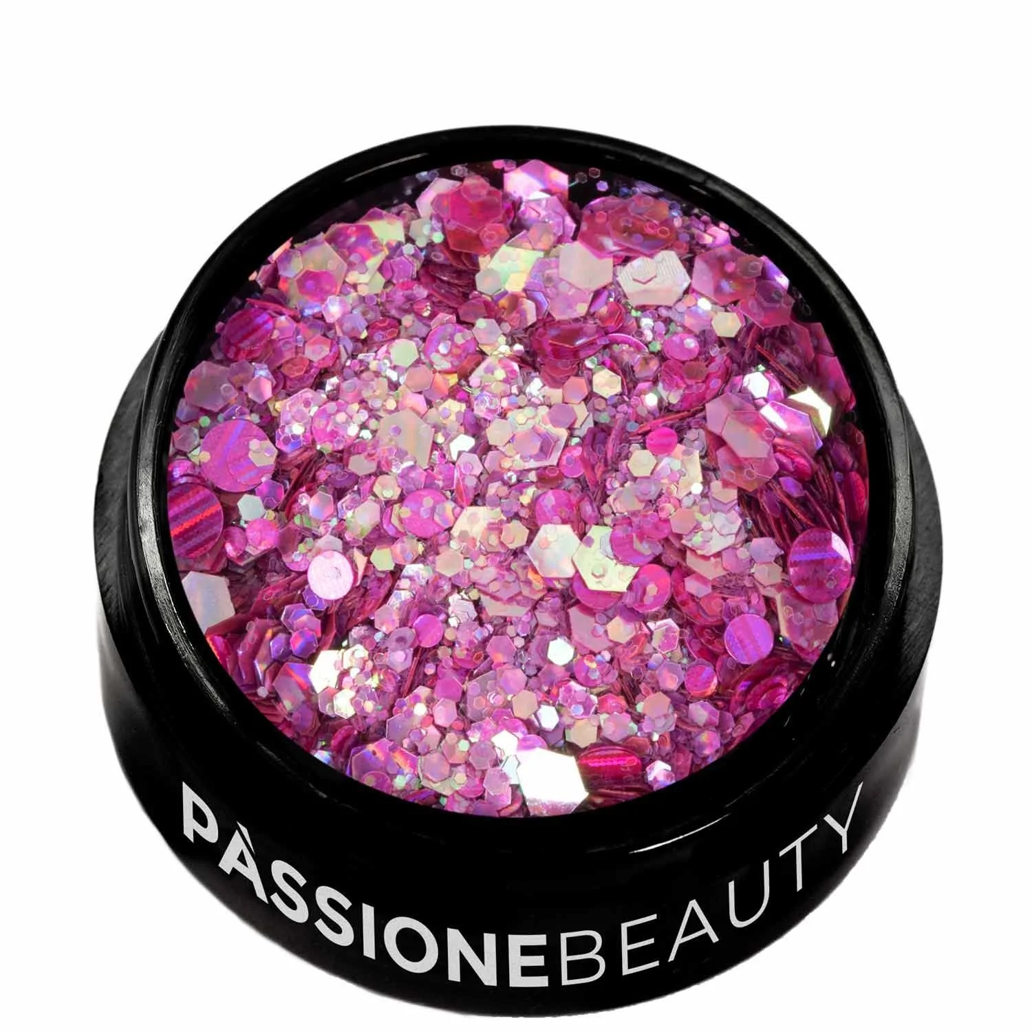 Neptune Glitter Mix - Blue and Fuchsia Glitter Mix for nail art - detail 1