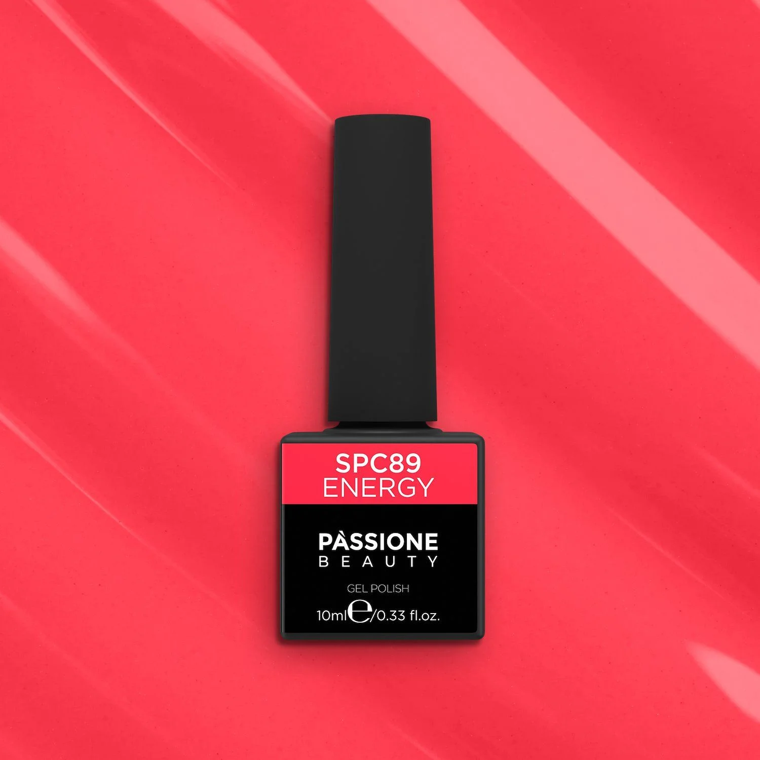 UV Nagellack SNC89 Energy - UV Nagellack in Neon Rot - Detail 2