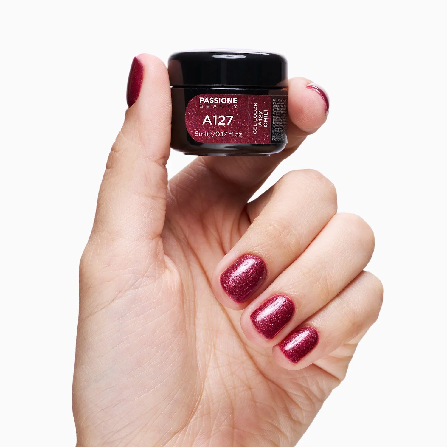Gel colour A127 Chili - Deep red gel colour - detail 3