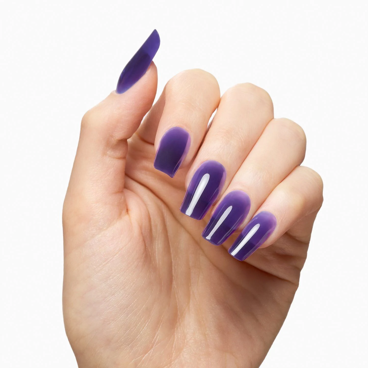 Glass Purple 15 ml - Self-Levelling Clear Violet Builder Gel - detail 3