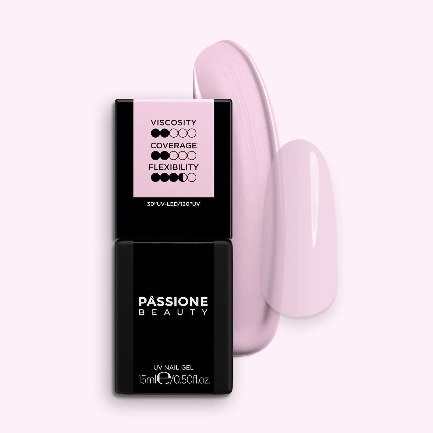 HD Base Babyboomer 15 ml - Base Rubber Semi-permanente Rose clair laiteux 15 ml