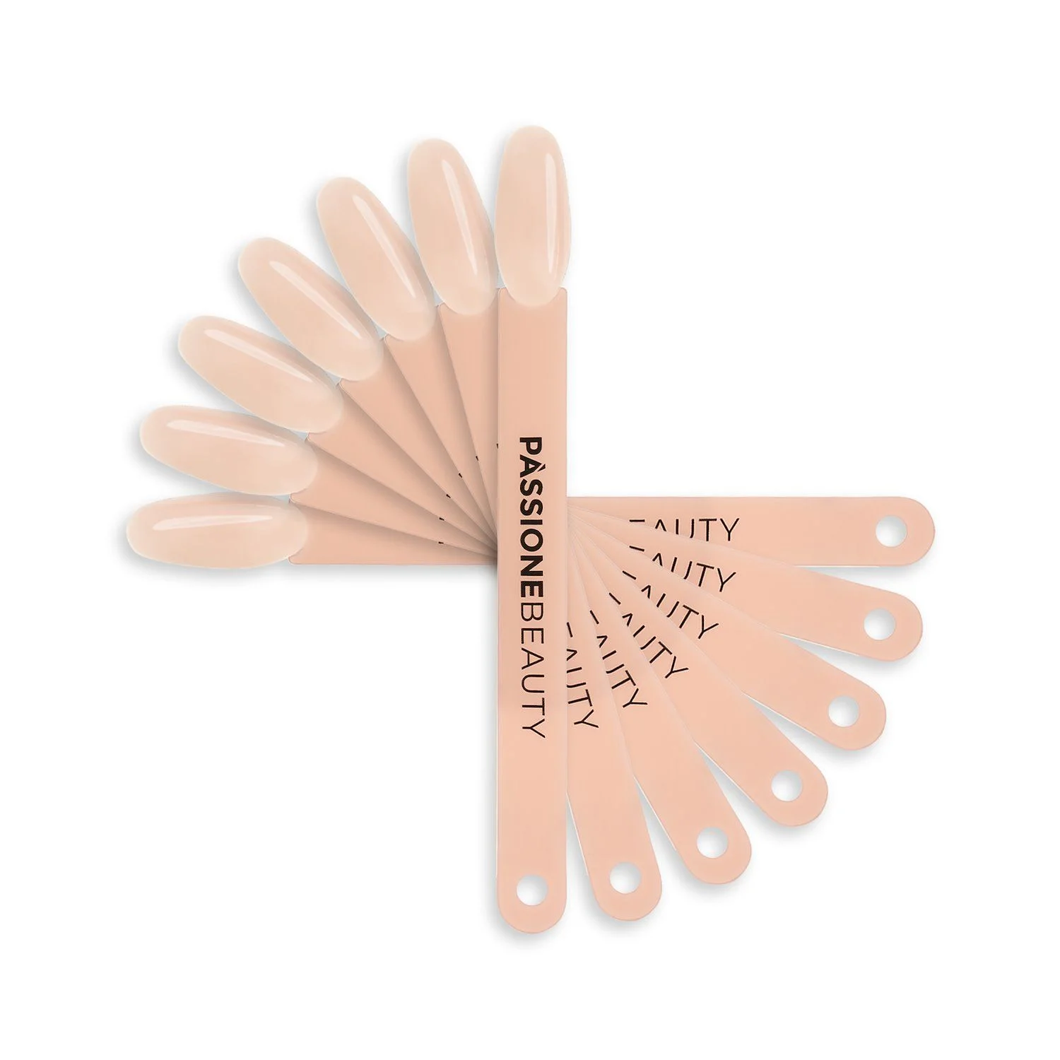 Nude Mandel Demo Ring - 50 Stk - Ring mit 50 Displaytips Nude Mandel