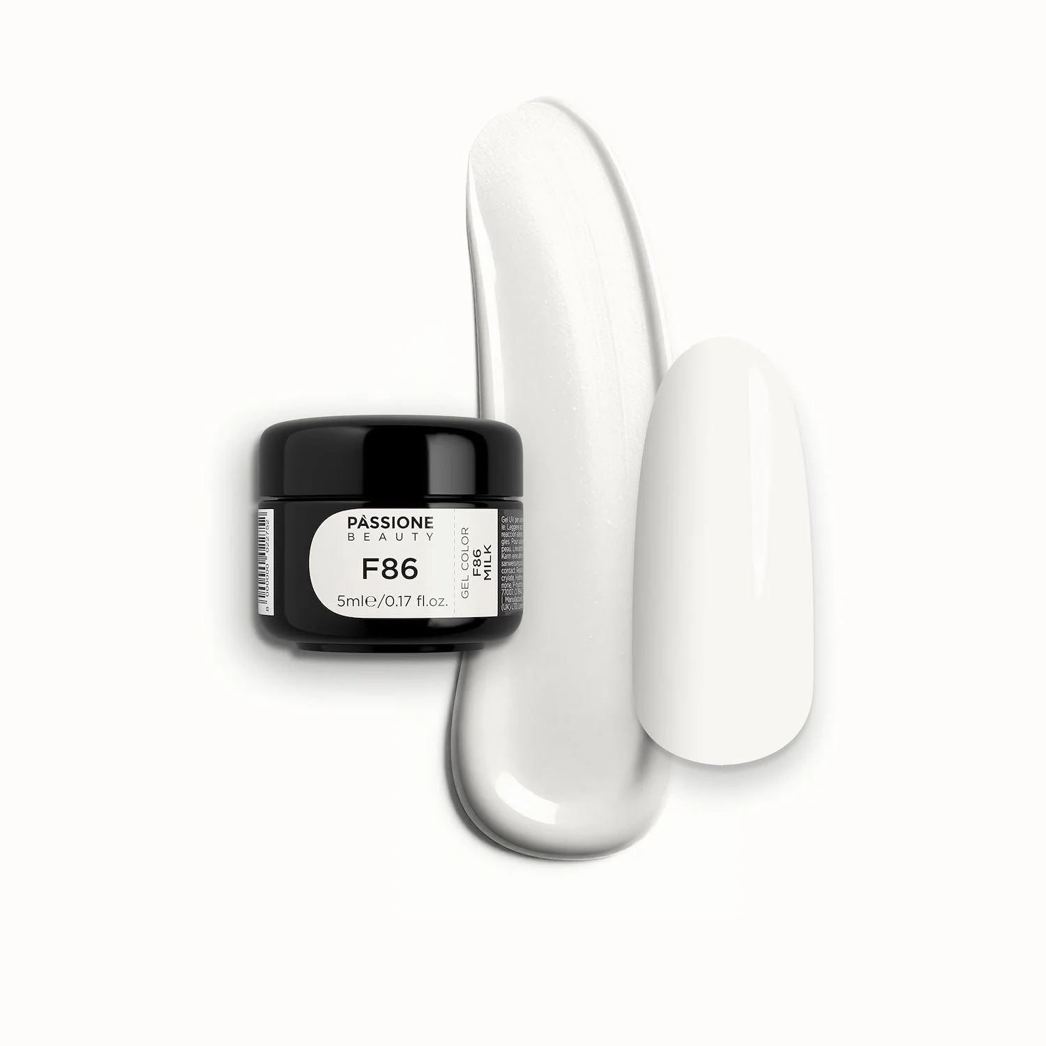 Gel Color F86 Milk - Gel color blanco leche autosellador