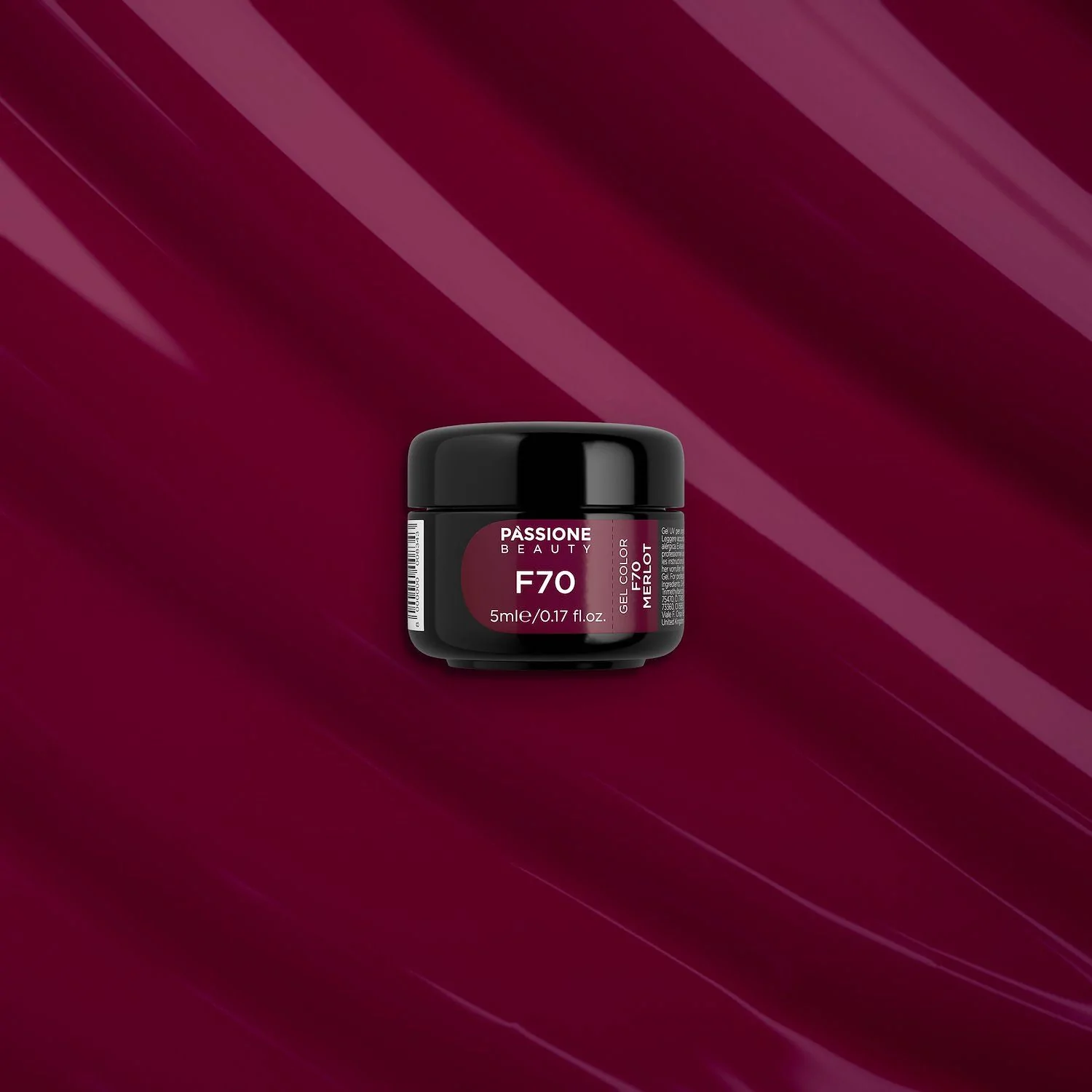 Gel color F70 Merlot - Gel Color autosigillante rosso vinaccia - dettaglio 2