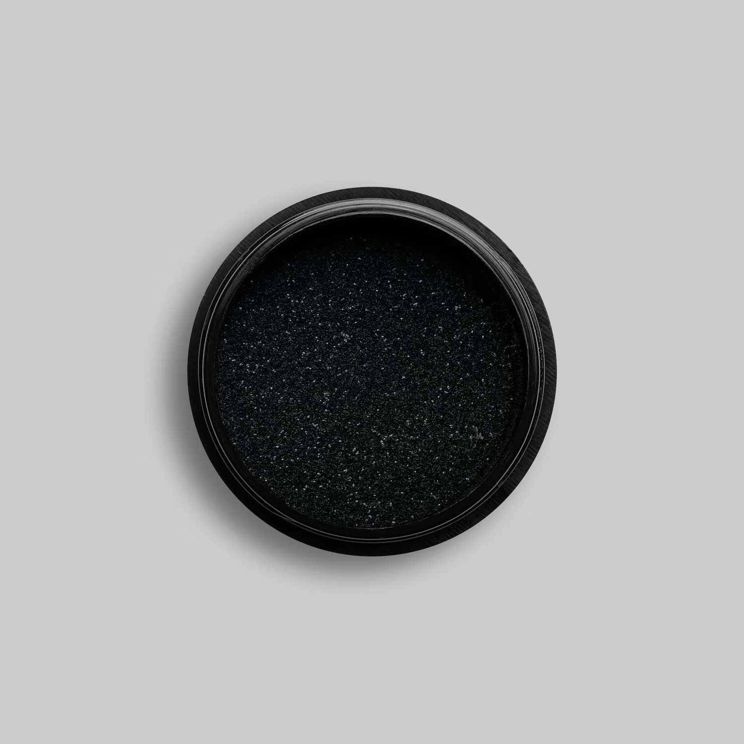 Black Glitter - Biodegradables - Purpurina biodegradable para uñas, color negro