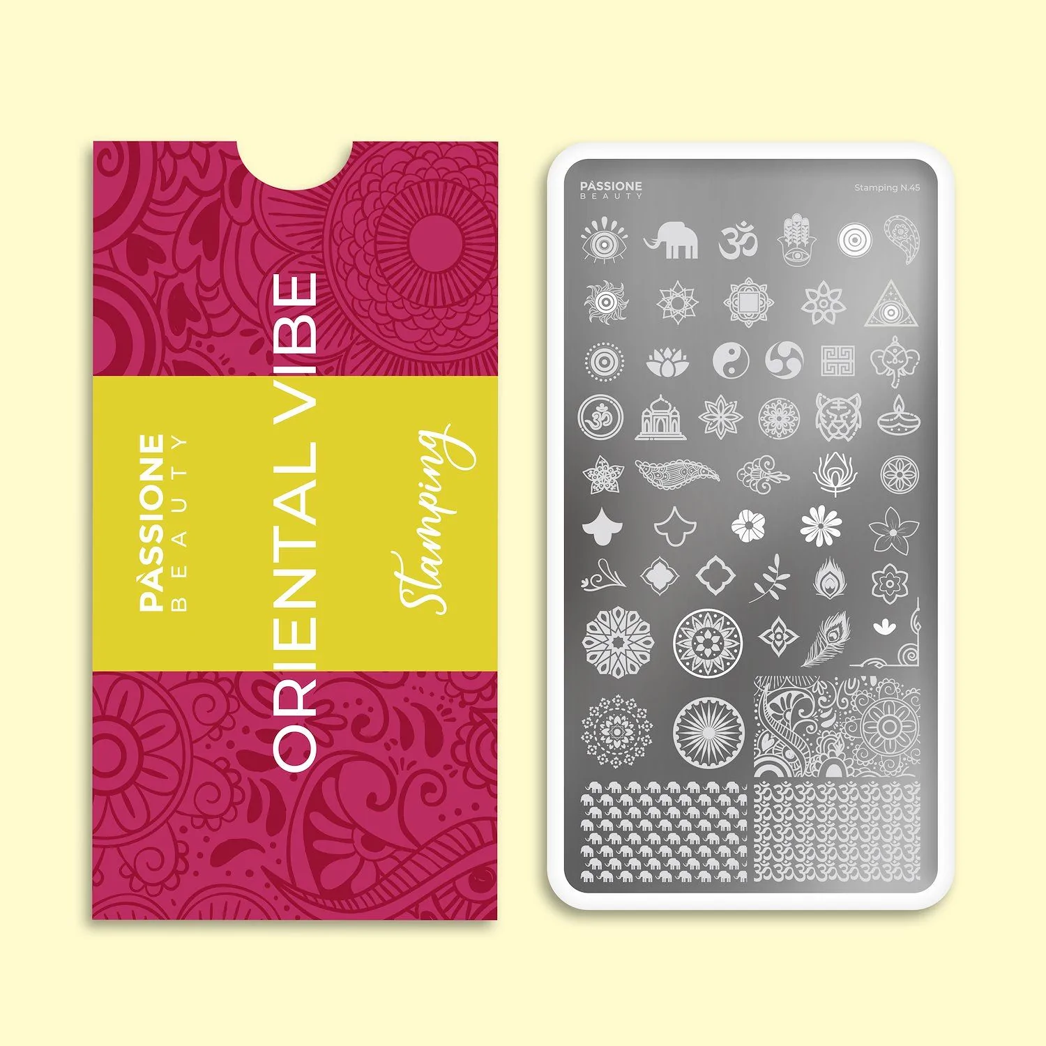 Oriental Vibe - Plaque Stamping - Plaque Stamping pour décoration ongles - thème oriental