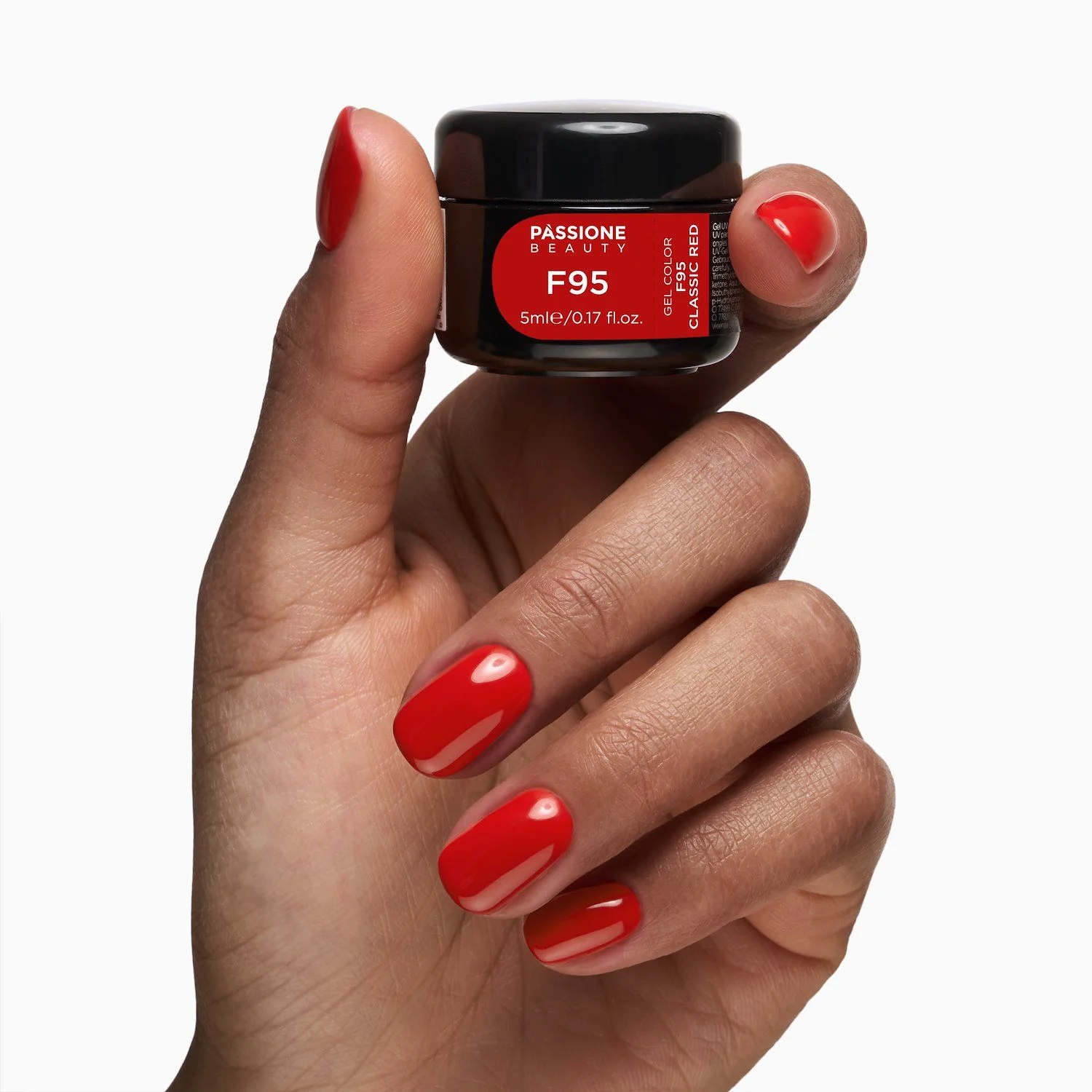 Gel Color F95 Classic Red - Gel color rojo autosellante  - detalle 2