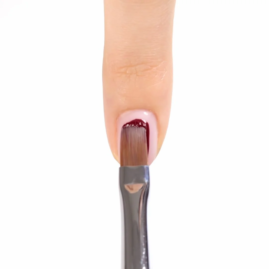 Application of Gel colour F09 Cherry
