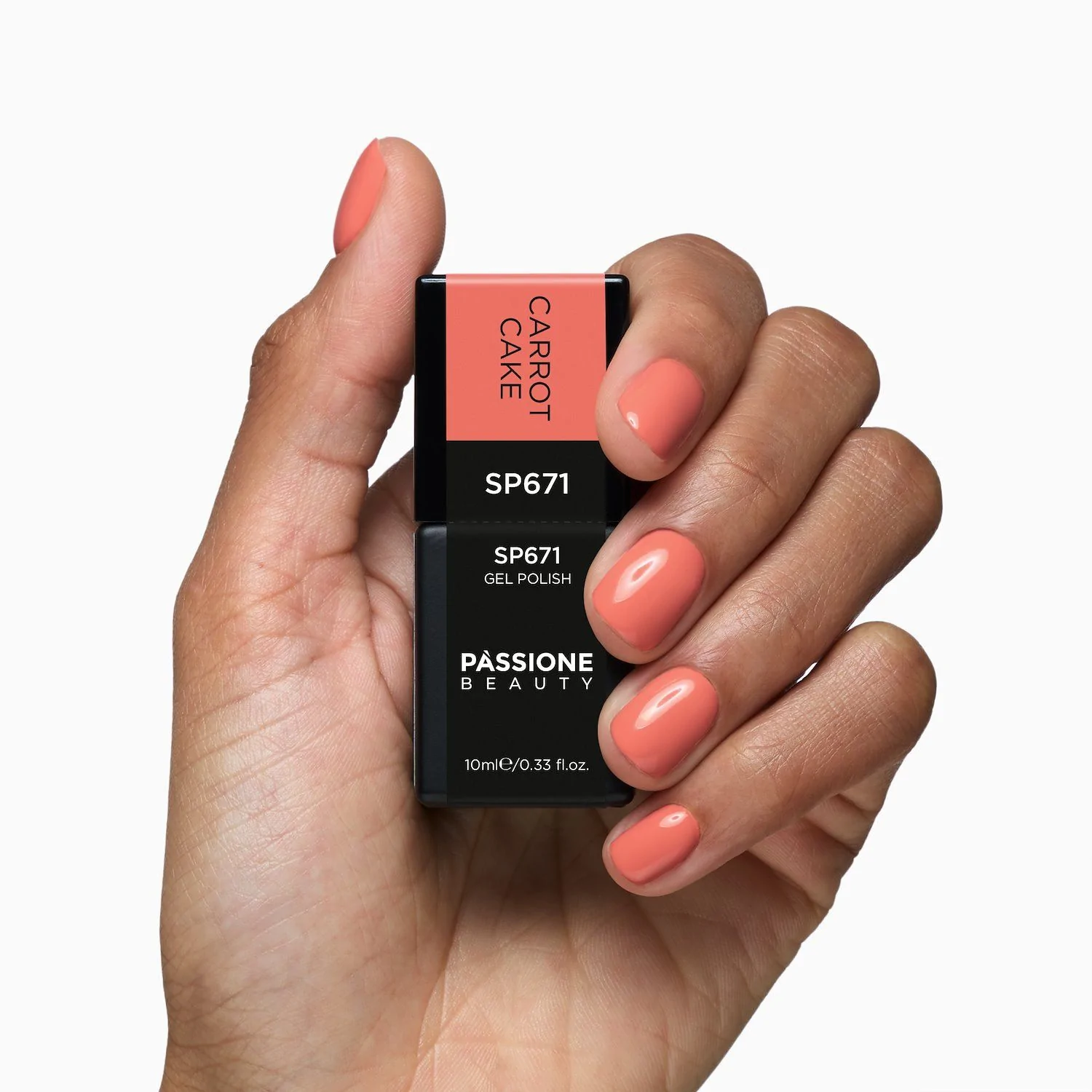 Gel Nail Polish SP671 Carrot Cake - Orange Gel Polish - detail 2