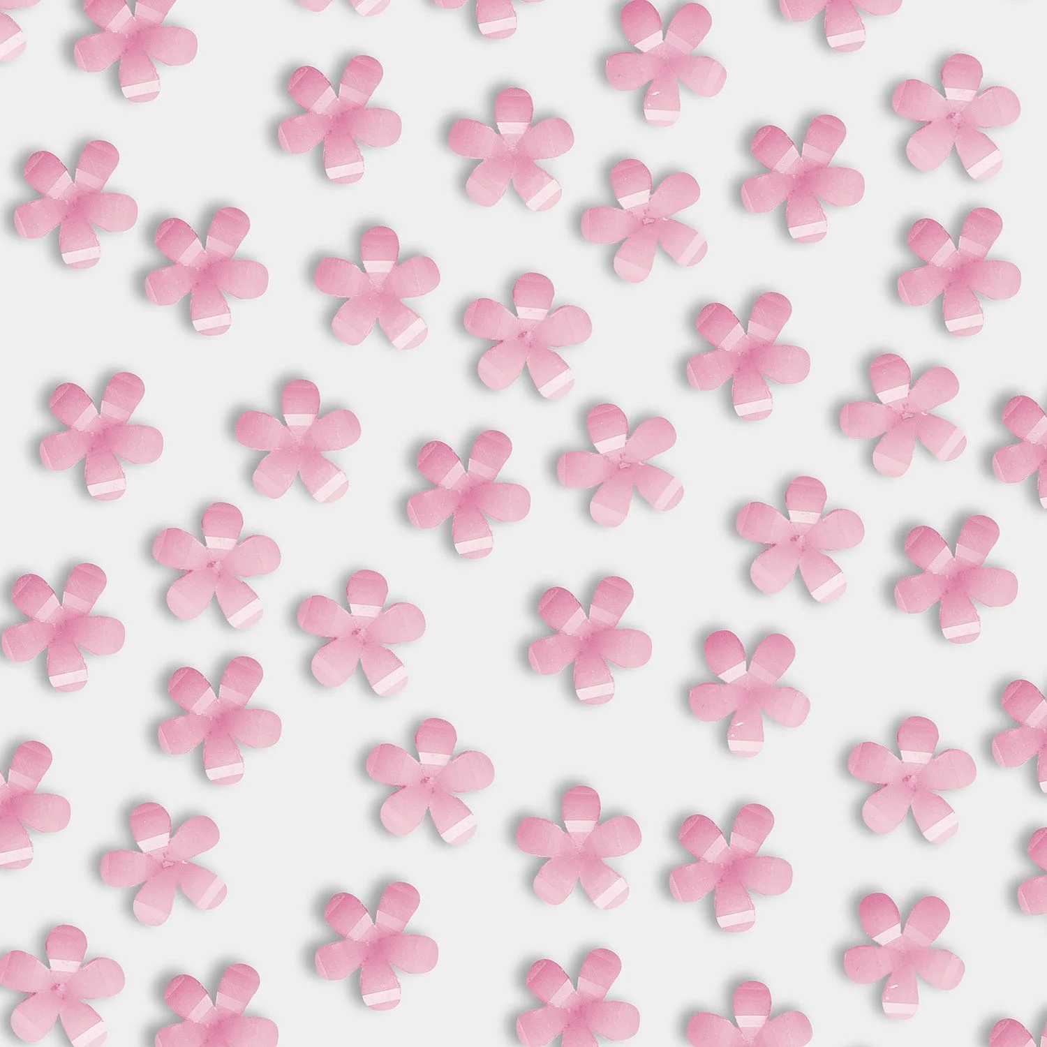 Pink Resin Flower - Fleurs en résine pour ongles, couleur rose - détail 1