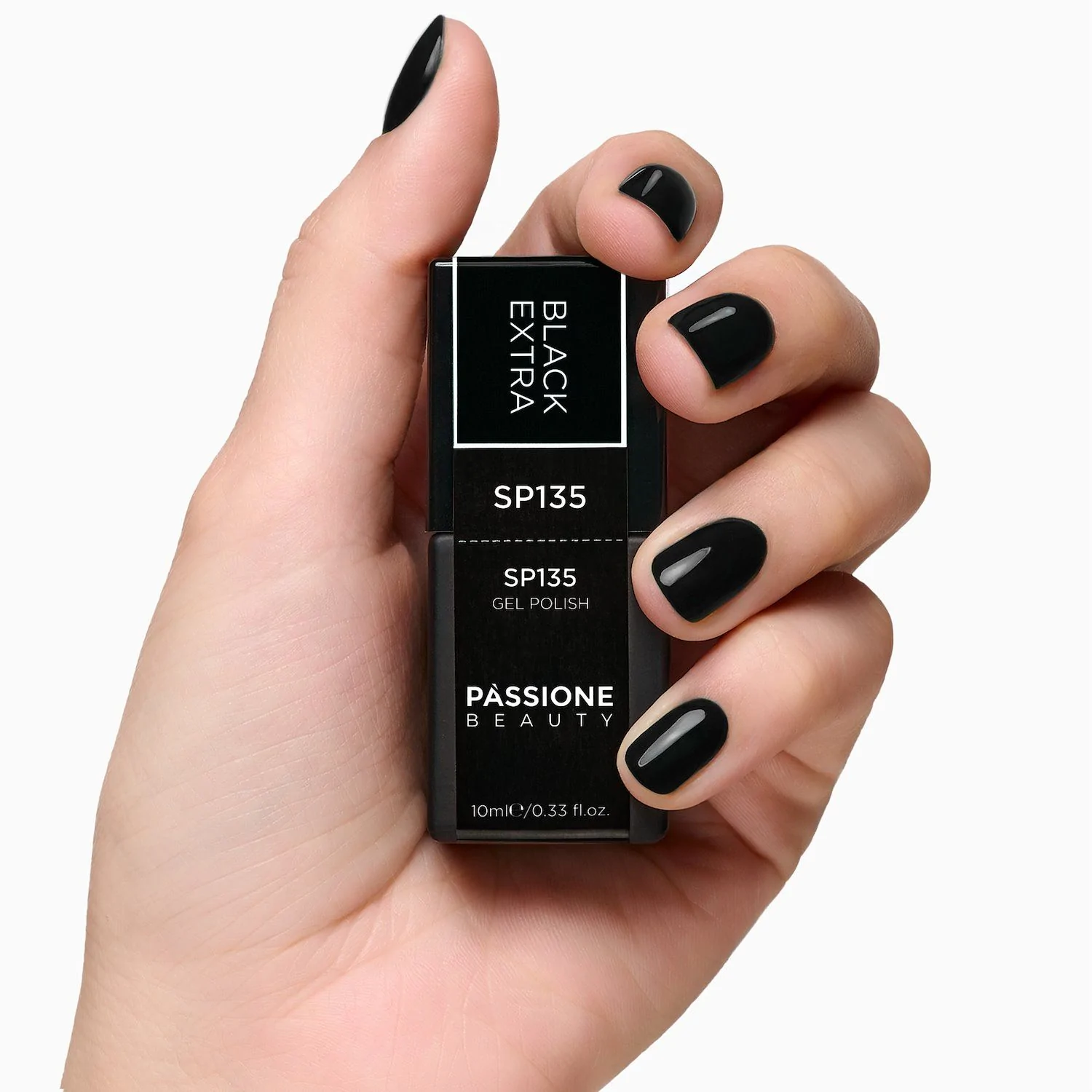 Esmalte Semipermanente SP135 Black Extra - Esmalte semipermanente negro intenso - detalle 1