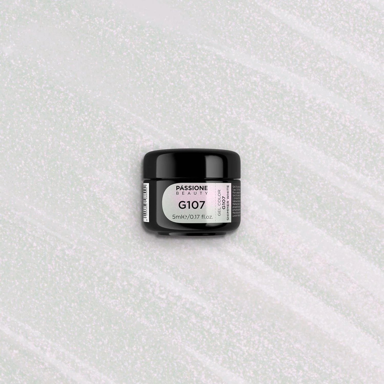 Gel Colorato G107 Shimmer White - Gel color bianco con micro-glitter effetto boreale - dettaglio 3