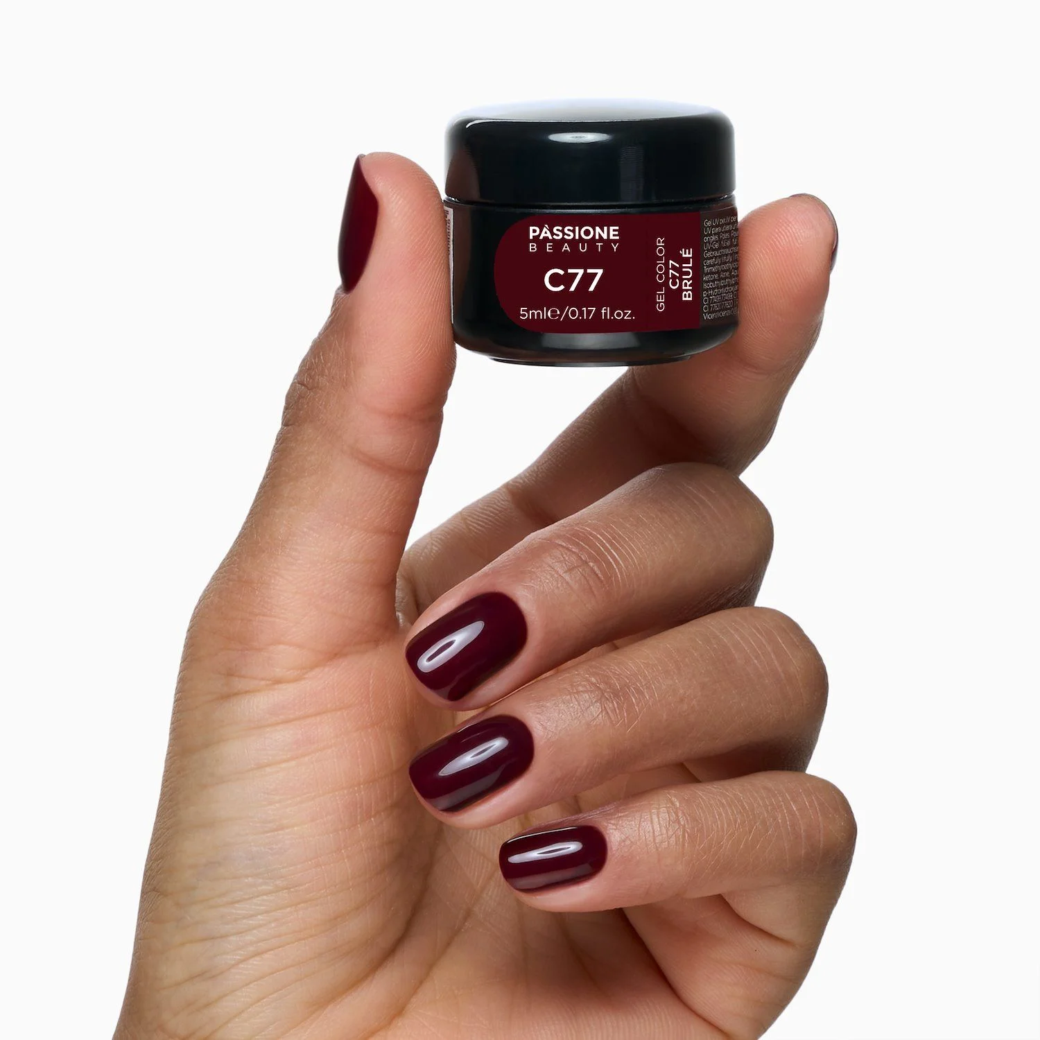 Gel Color C77 Brulè - Gel color rosso mattone scuro - dettaglio 2