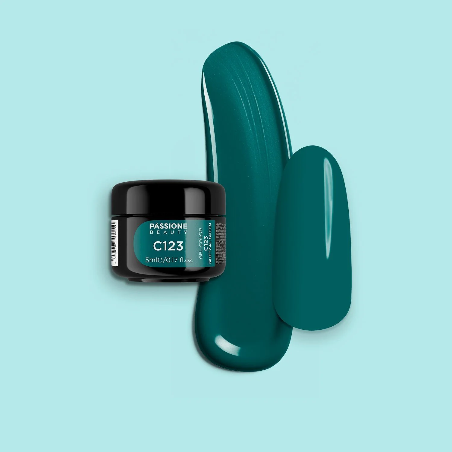 Gel Color C123 Quetzal Green - Gel color rosa pastel