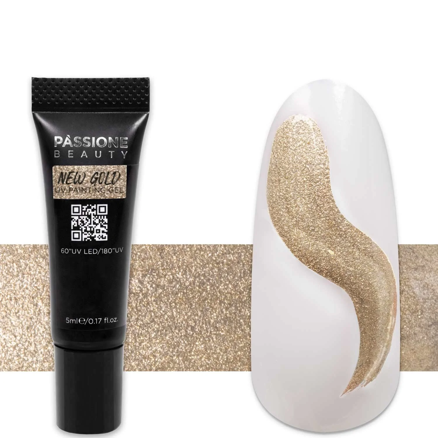 Cosmos Metallic Painting Gel Kit - Kit de painting gels metálicos para nail art - detalle 5
