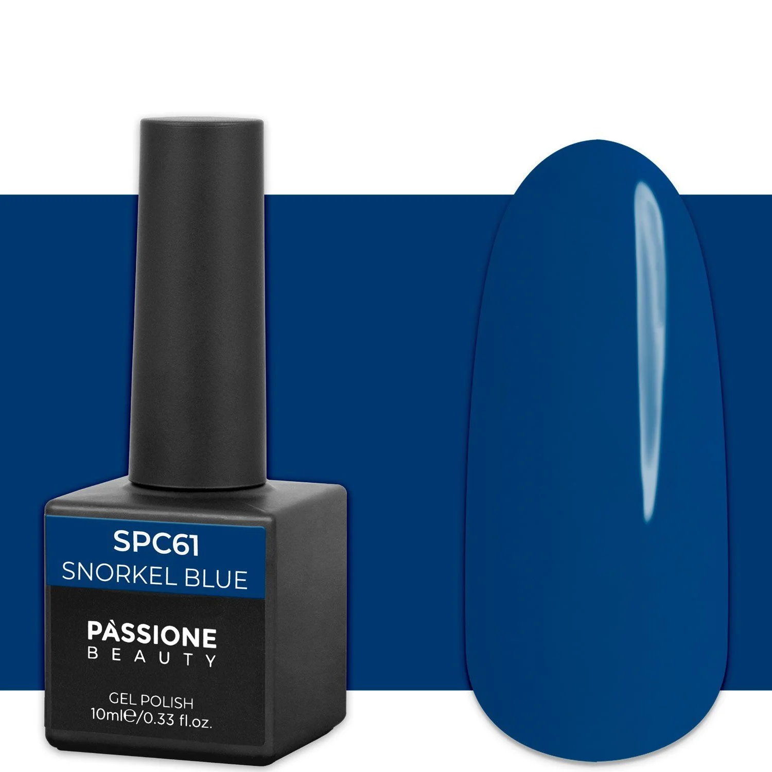 Gel Nail Polish GPC61 Snorkel Blue  - GPC61 Snorkel Blue gel polish, Deep Blue