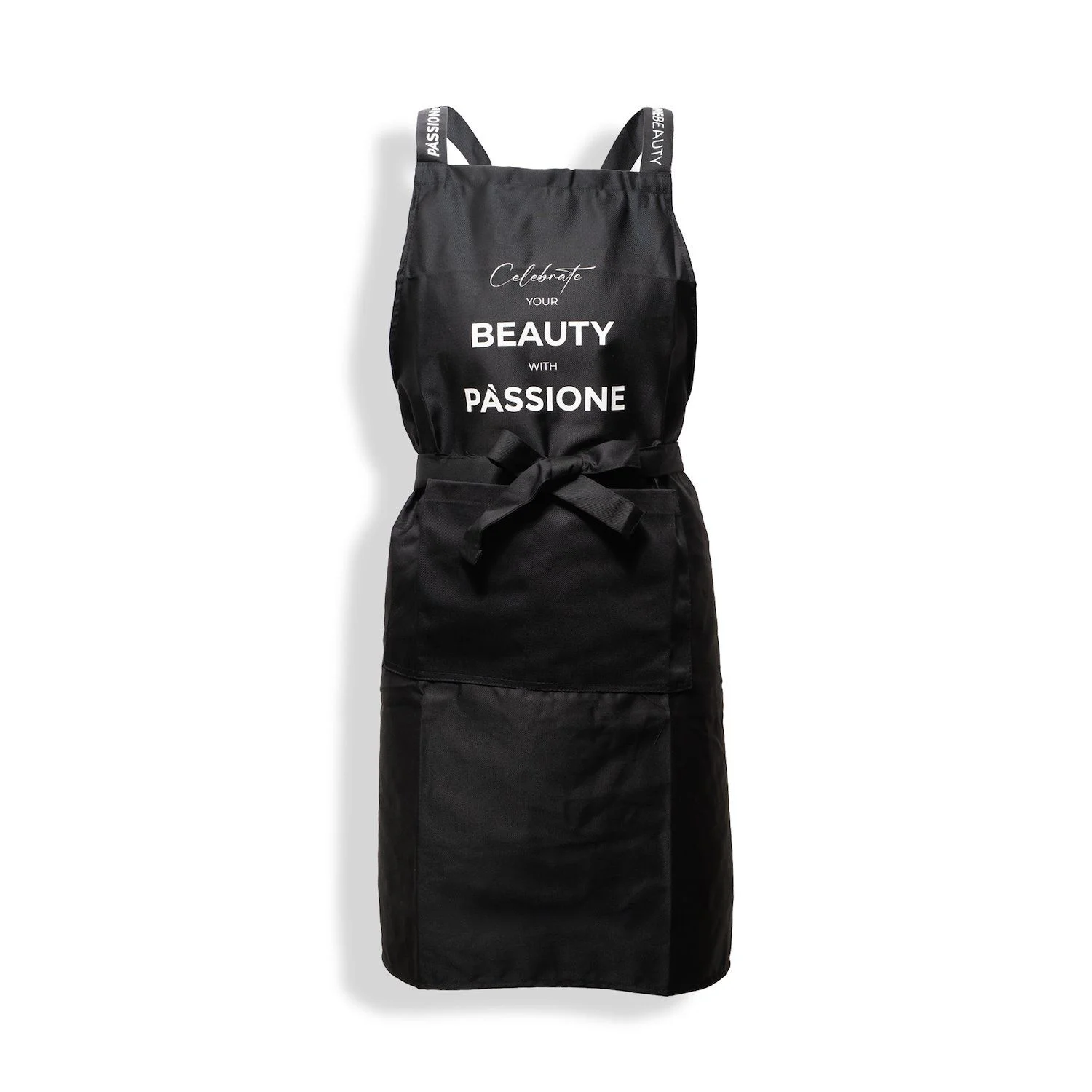 Tablier Noir "Do it with Passione" - Tablier à taille unique pour prothésiste ongulaire