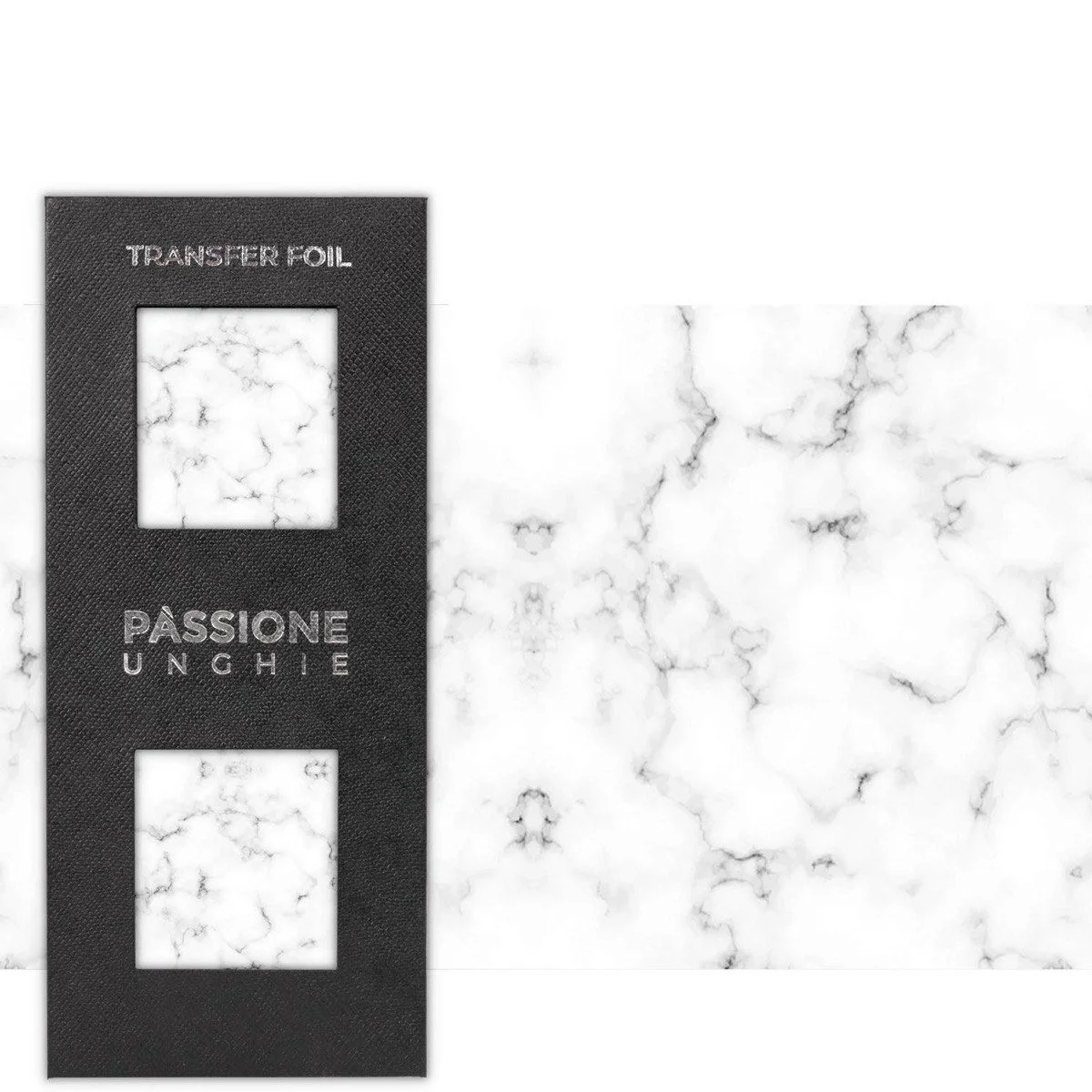 White Marble - Transfer Foil - Nail Transfer Foil – white marble effect