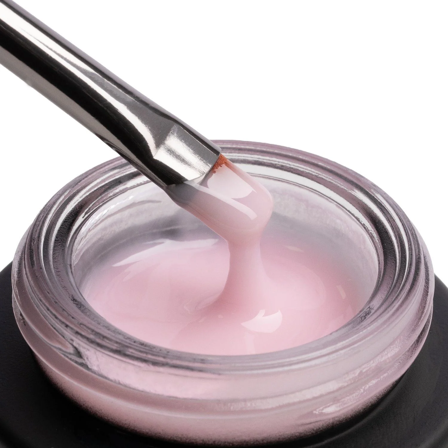 HD Fiber Base Baby Pink 50 ml - Bază semipermanentă roz deschis lăptos 50 ml - detaliu 3