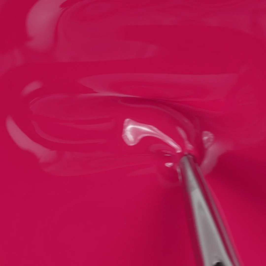 Application of Gel Nail Polish SP566 Fuchsia Waterlily