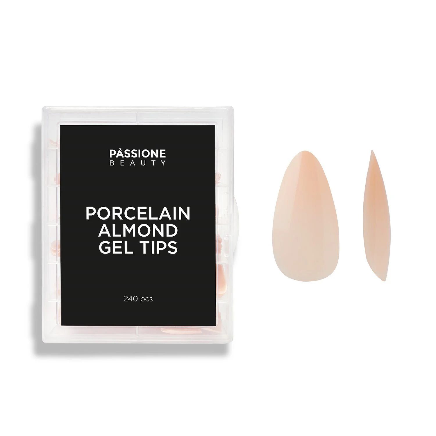 Gel Tip Mandel-Form Porcelain 240 Stk. - Soak-Off Gel-Tips Mandel-Form Nude