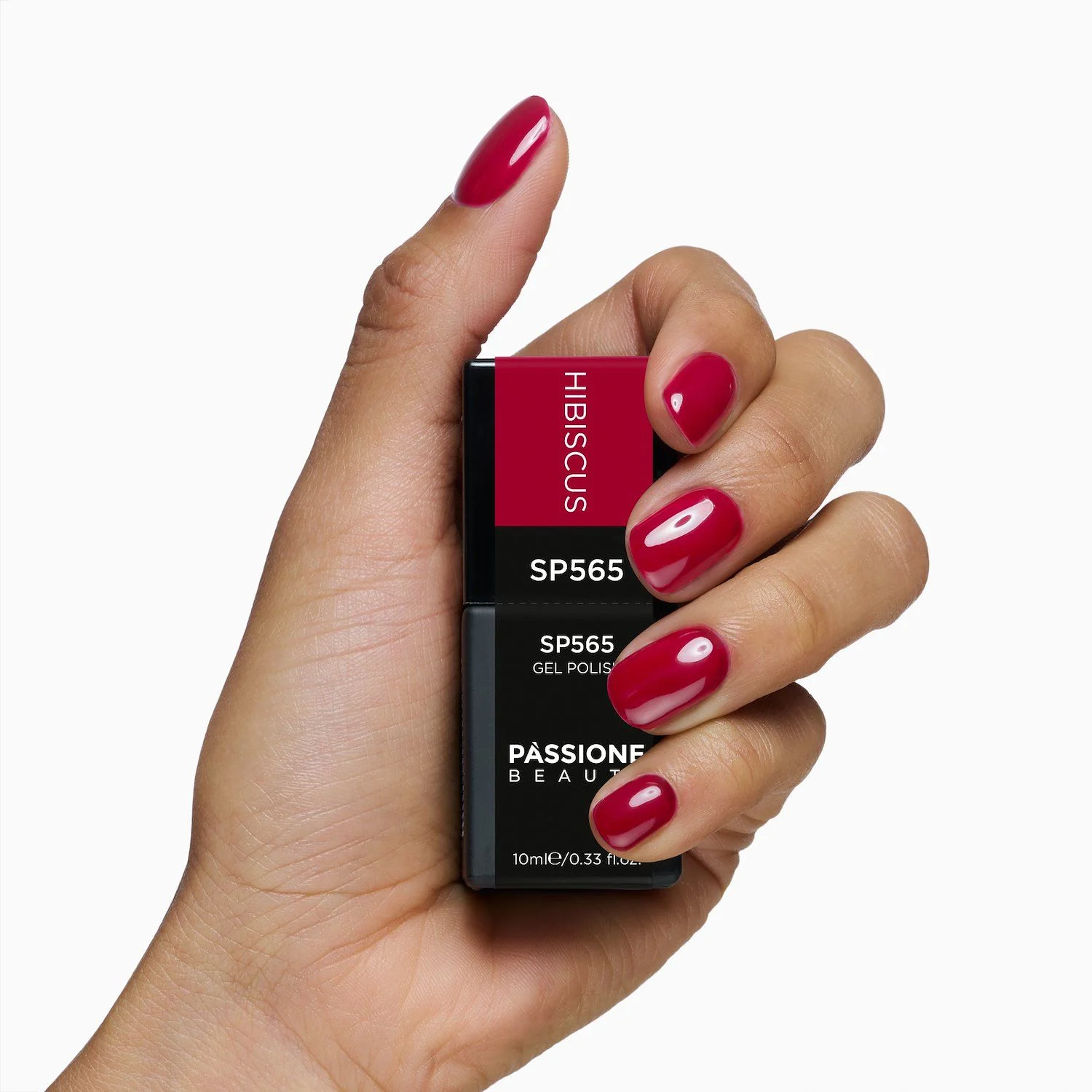 Vernis semi-permanent SP565 Hibiscus - Vernis semi-permanent rouge cerise brillant - détail 3