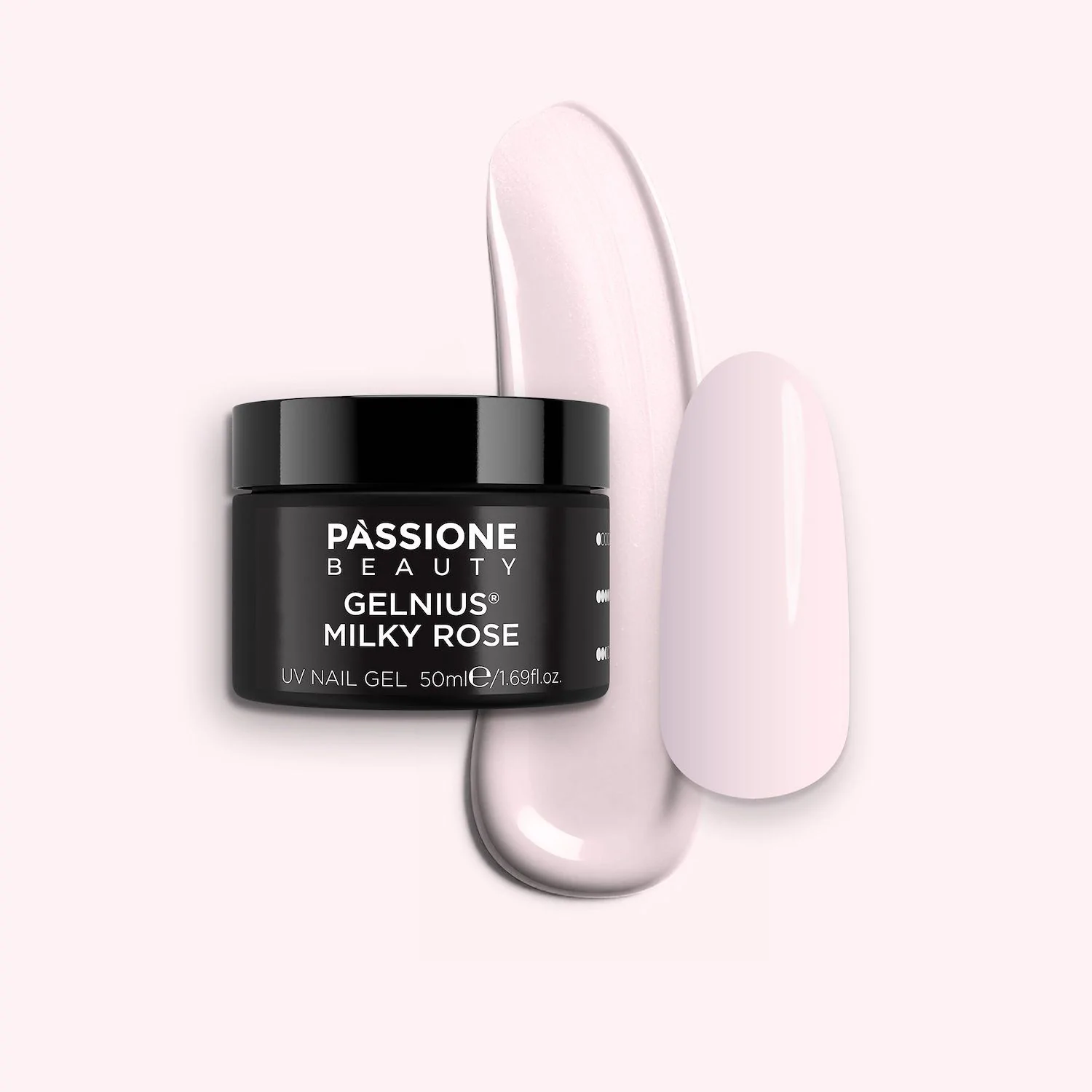 GELNIUS® Milky Rose 50 ml  - Gel constructeur 2 en 1 à faible viscosité rose-blanc