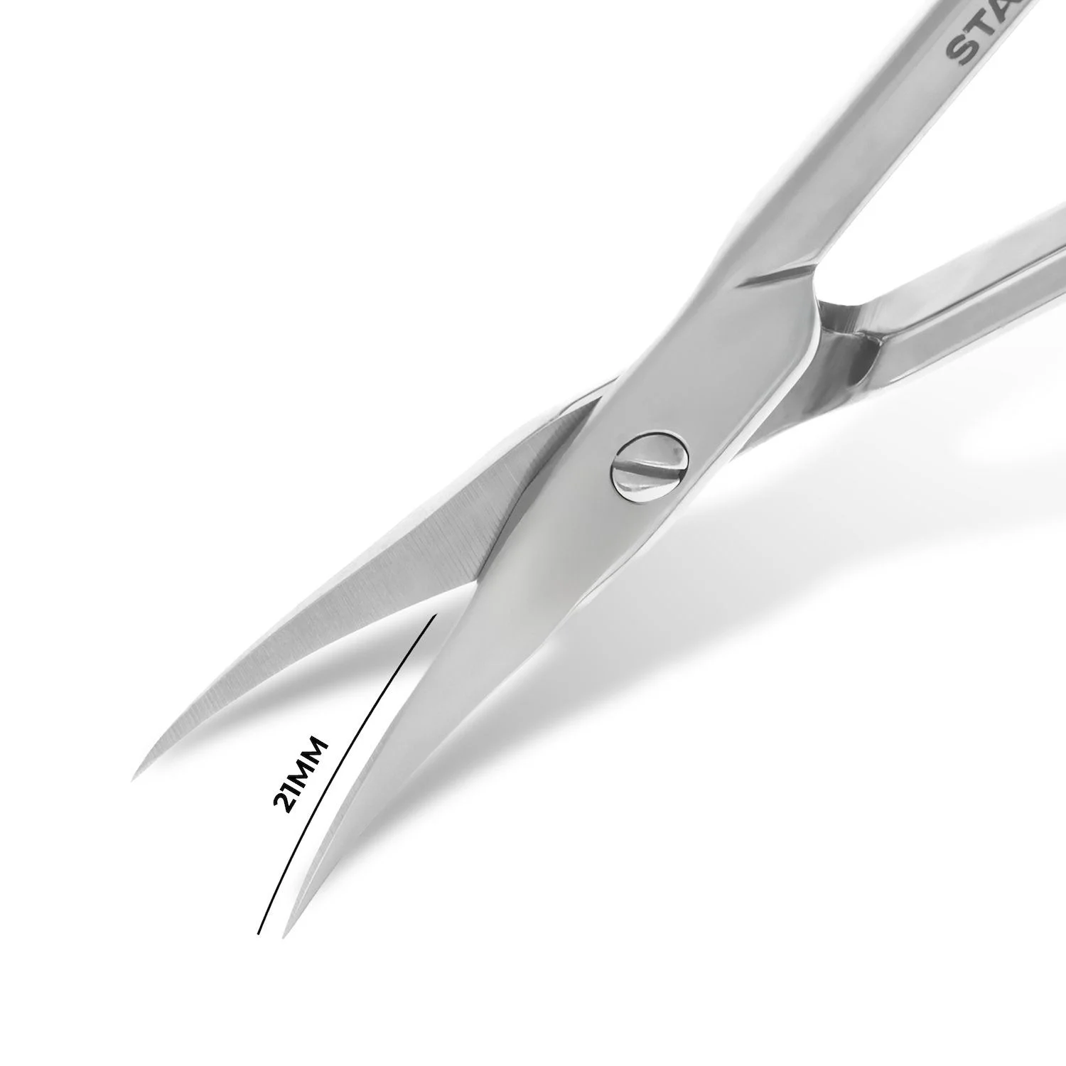 Nagelhautschere Staleks 21 mm Expert 50 - Professionelle Nagelhautschere SE-50/2 aus rostfreiem Stahl - Detail 2