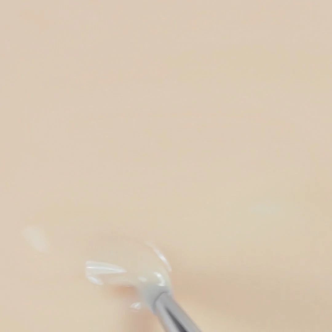 Application of Gel Nail Polish SP659 Milky Soft Almond