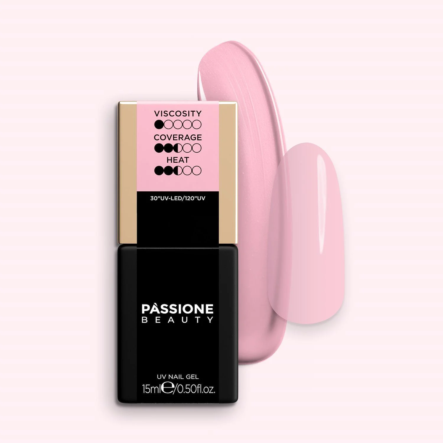 GELNIUS® Babyblush 15 ml - Gel constructeur 2 en 1 à faible viscosité rose laiteux